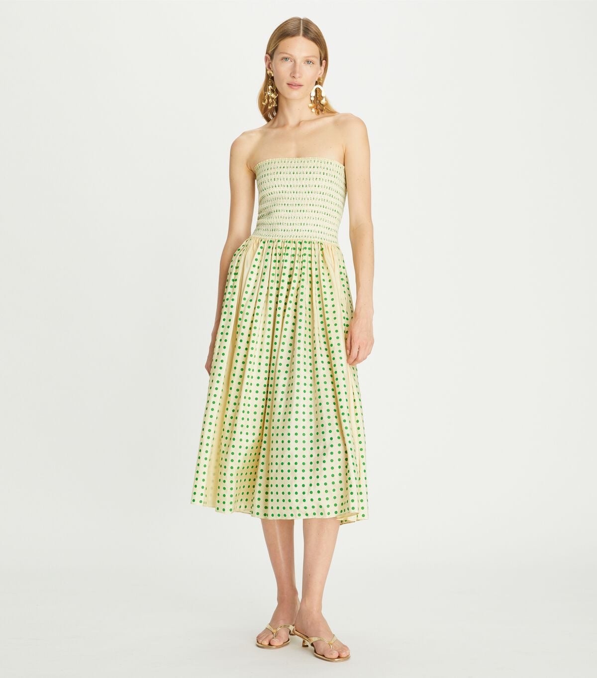 TORY BURCH Silk Strapless Dress, Size 2, NWT