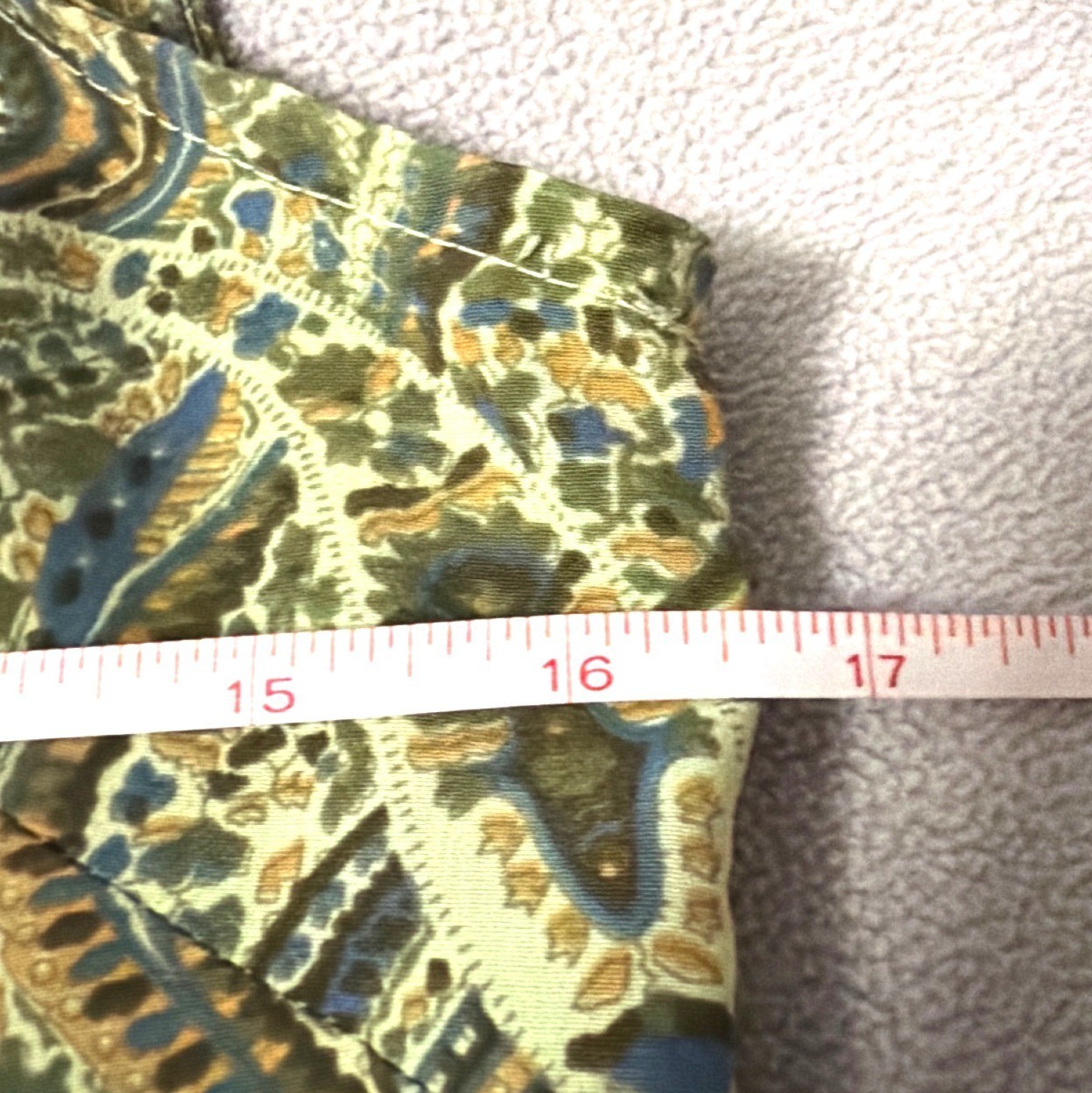 Green Paisley Sleeveless Maxi Dress Boho Lightweight Fabric Womens Size M summer