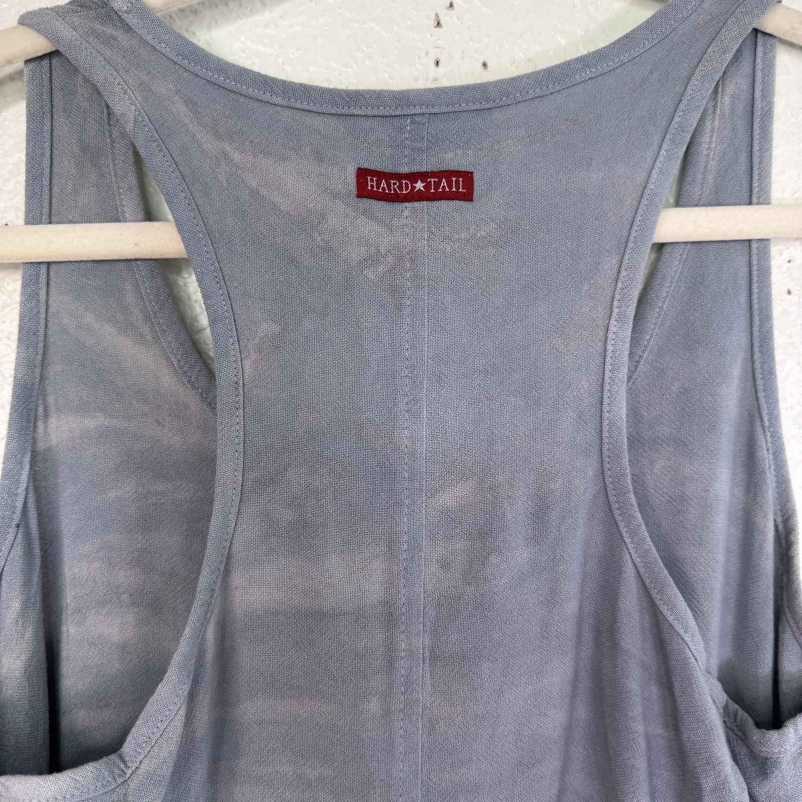 Hard Tail Forever Y2K Dress Womens Small Tie Dye Ombre Tank Hi Low Boho Beachy