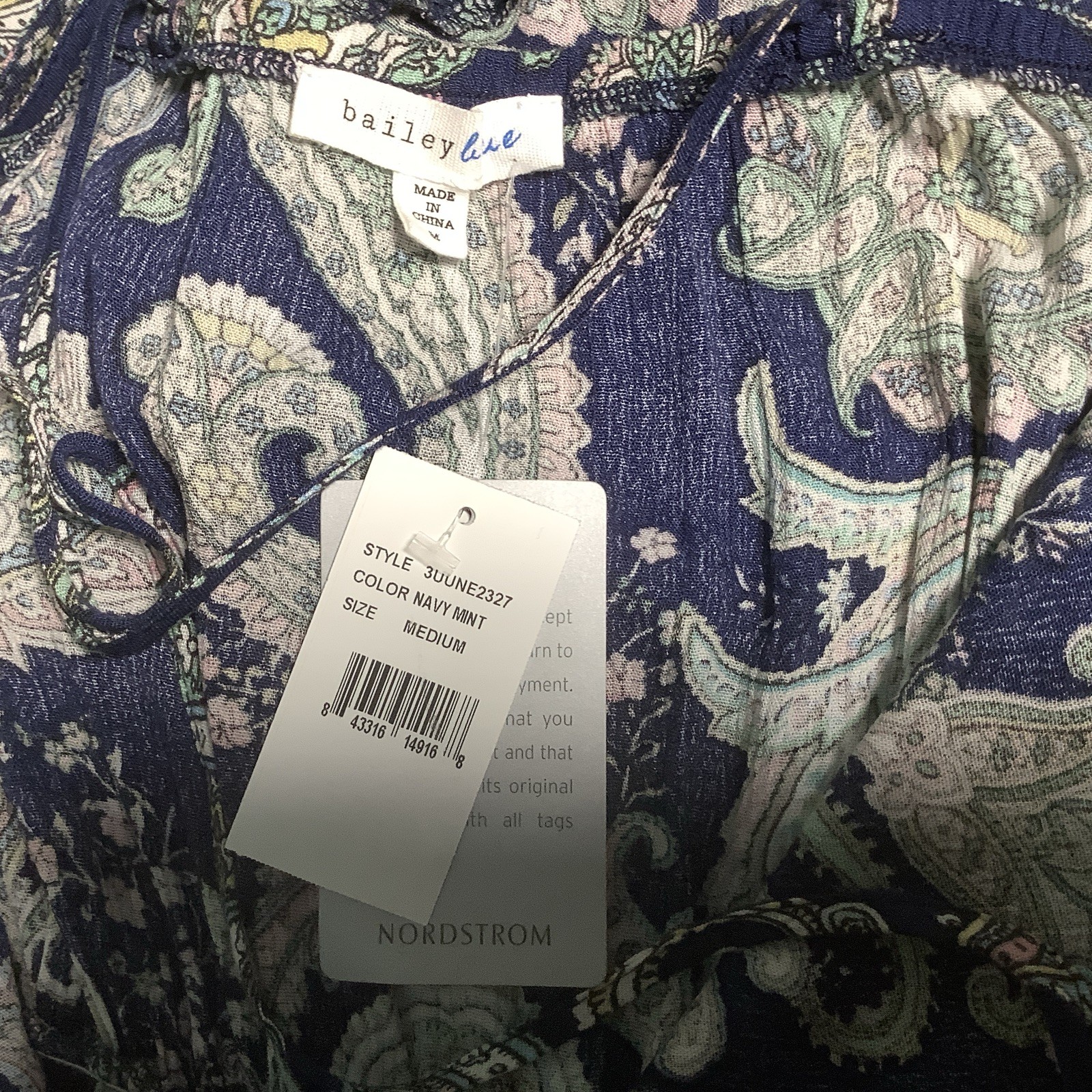 Paisley Halter Dress Medium Blue Resort Vacation Ruffle Hem Boho NWT Sexy