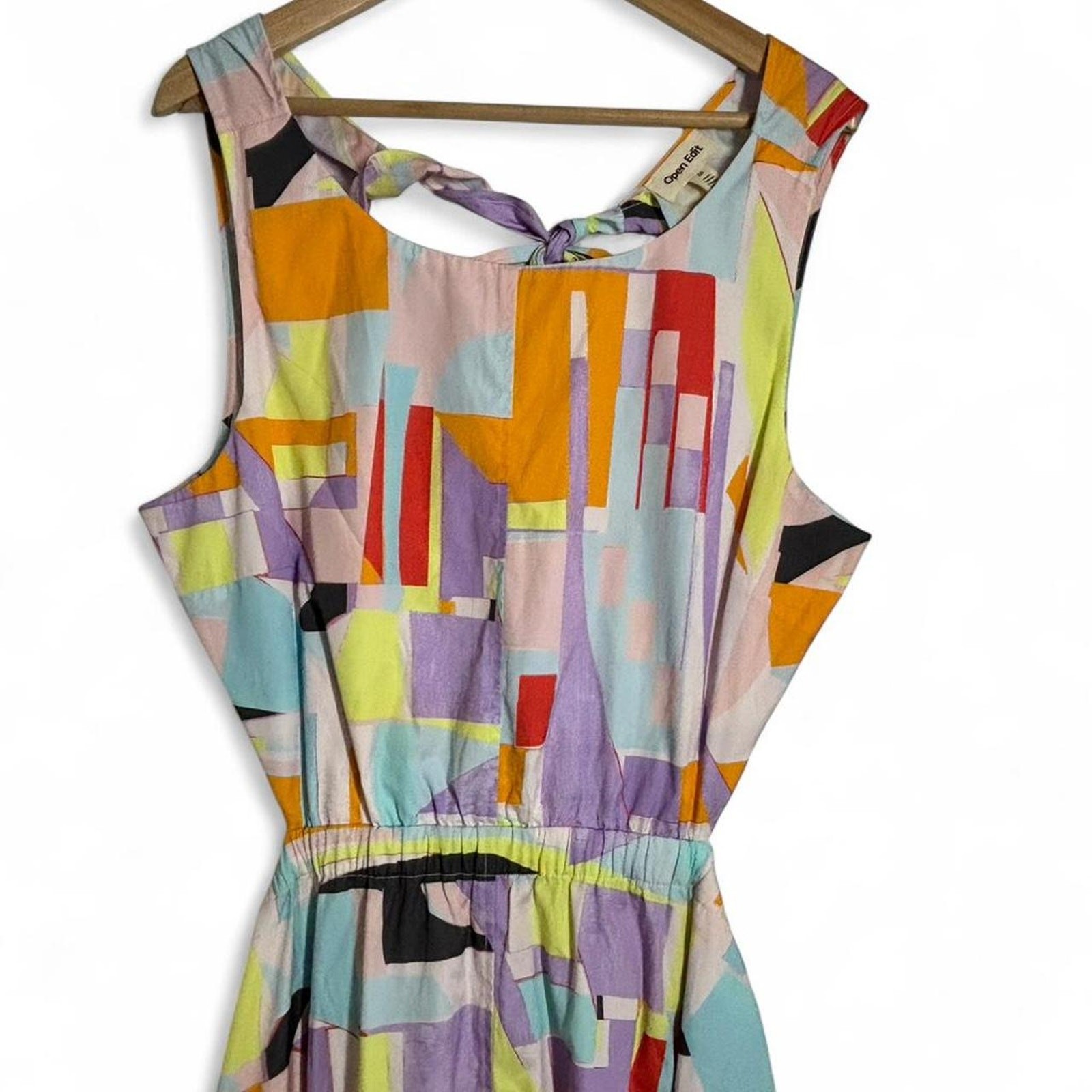Spring Dress Nordstrom Open Edit Multicolor Long Boho Artsy Women’s 2XL NWT