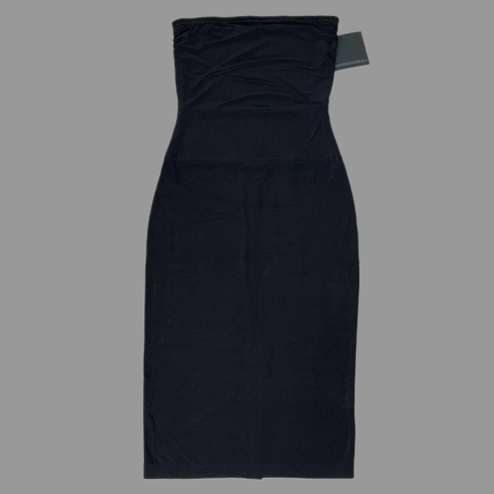 NORMA KAMALI Strapless Dress To Knee SZ M/38 Black KK4253PL097001 (New)