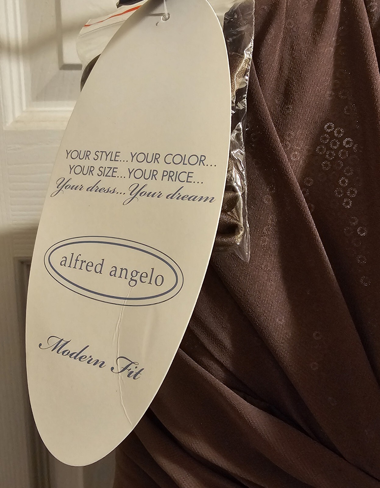 NEW Alfred Angelo Size 10 Evening Dress Formal Gown Bridesmaid Strapless Mocha
