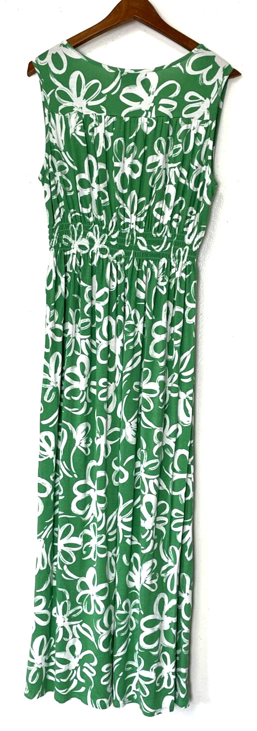 Harper 241 Green & White Maxi Sundress Size M (tagged S, check measurements!)