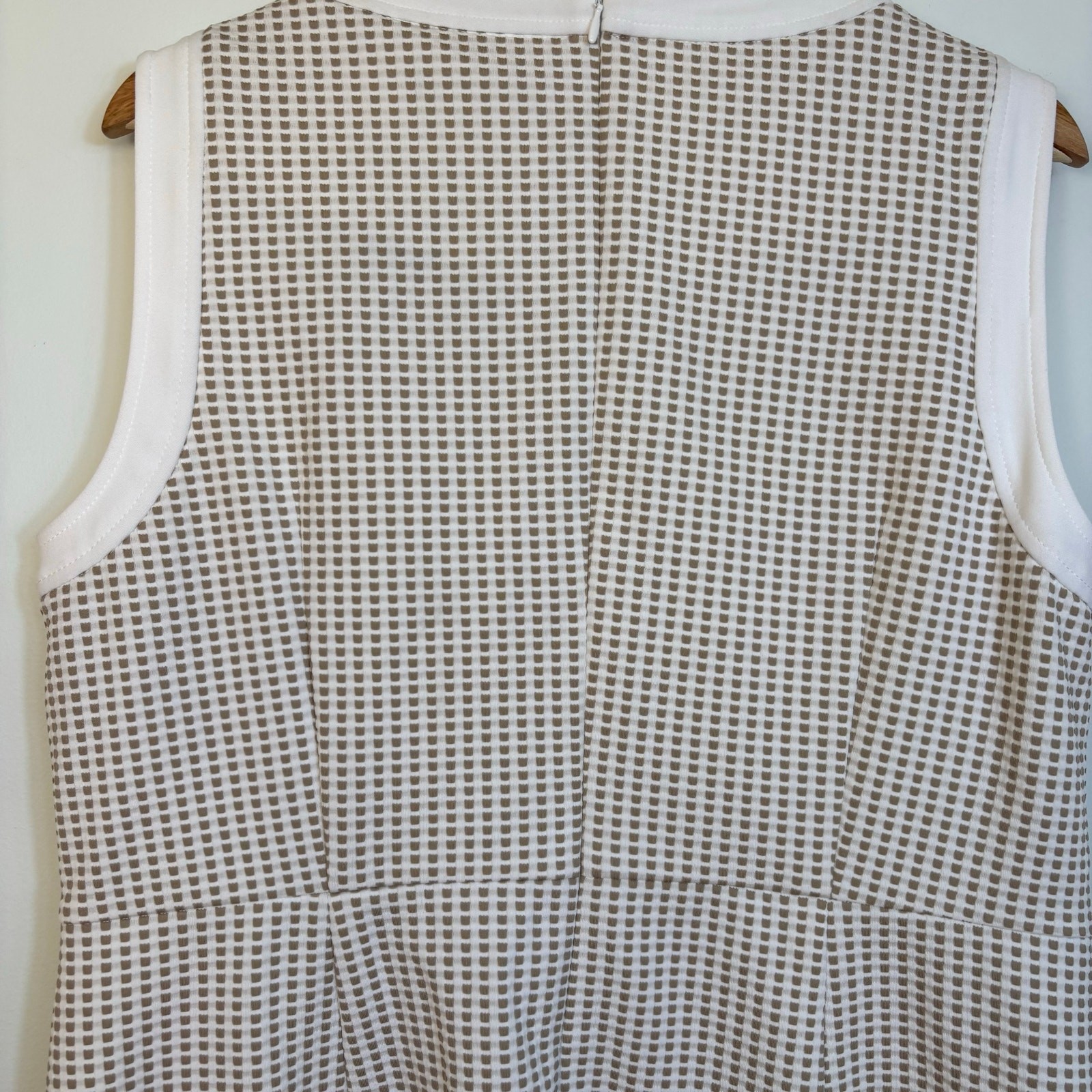 Tommy Hilfiger Faux Button Front Sheath Dress 14 Waffle Knit Office Minimal NWT