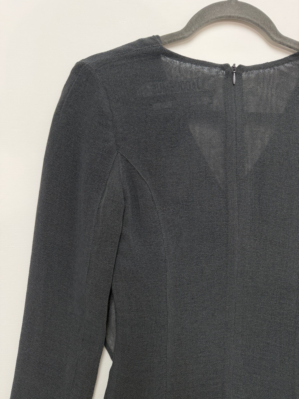 Jacquemus Le Souk Mini Dress Women’s Size 34 Charcoal Gray Polyester Wool Blend