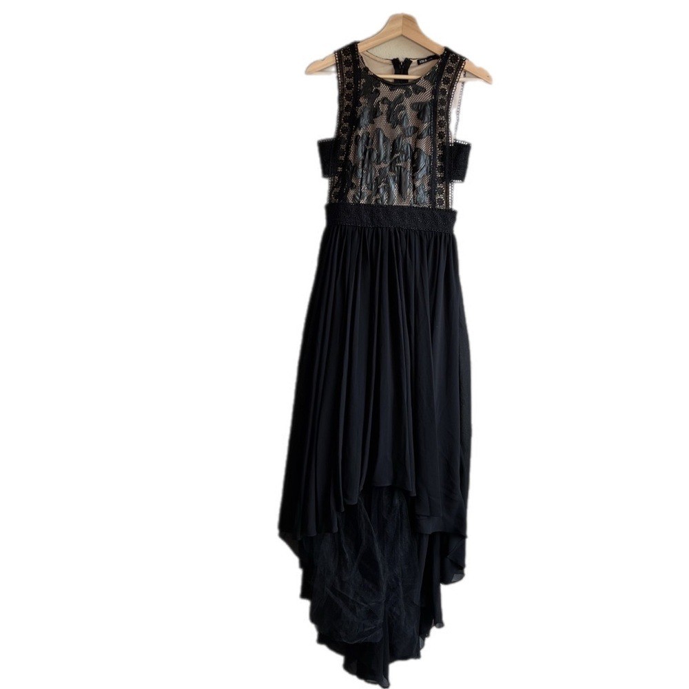 Ina Black Cut Out High Low Lace Cocktail Dress Formal Tutu Gothbabe Witchy Small
