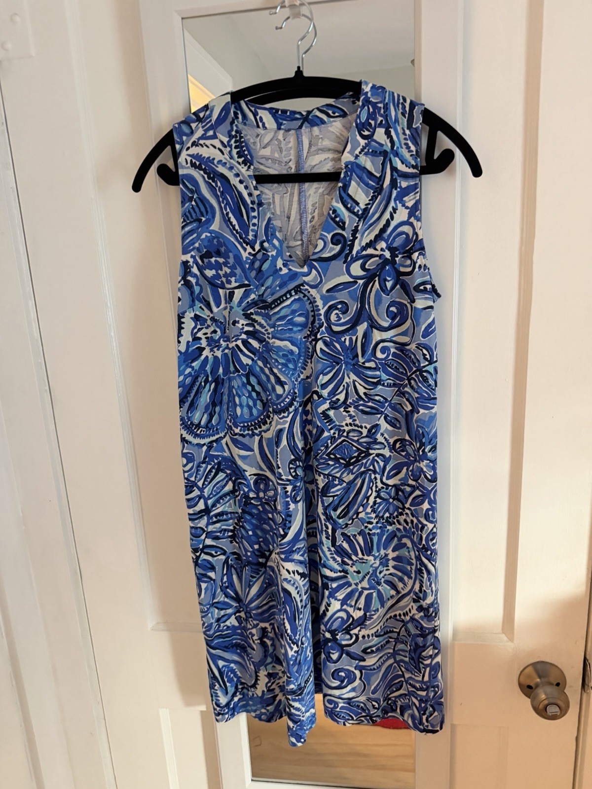 Lilly Pulitzer Emile Dress Iris Blue Zanzibar Zoo Sleeveless Small
