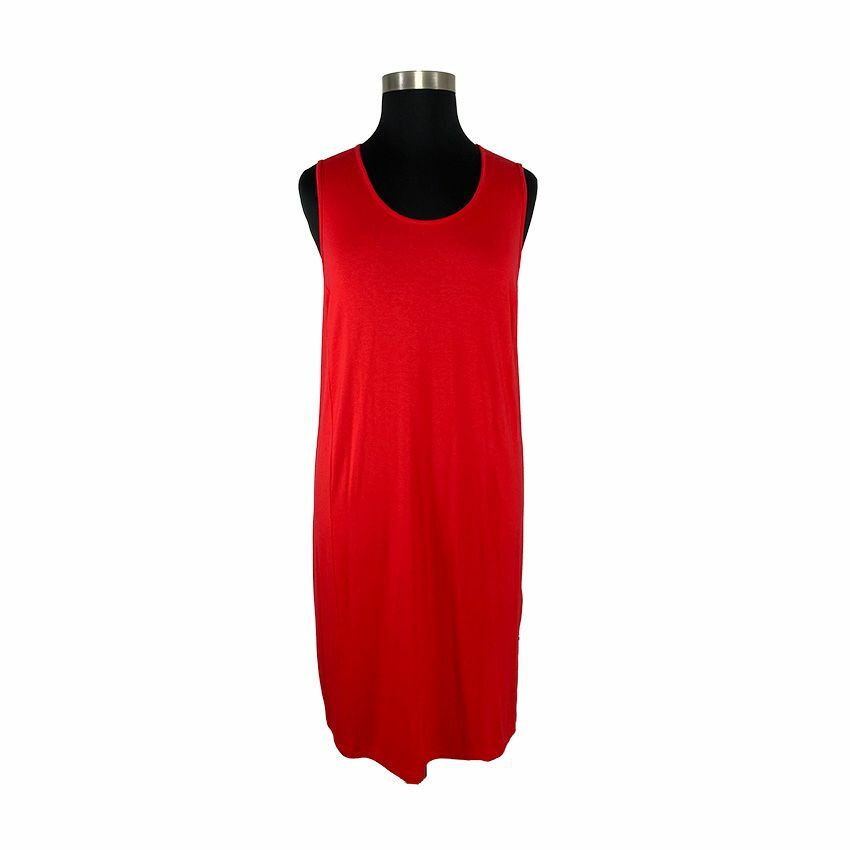 Q Neel 12 Red Midi Tank Dress Art To Wear Lagenlook Minimalist Valentines Day
