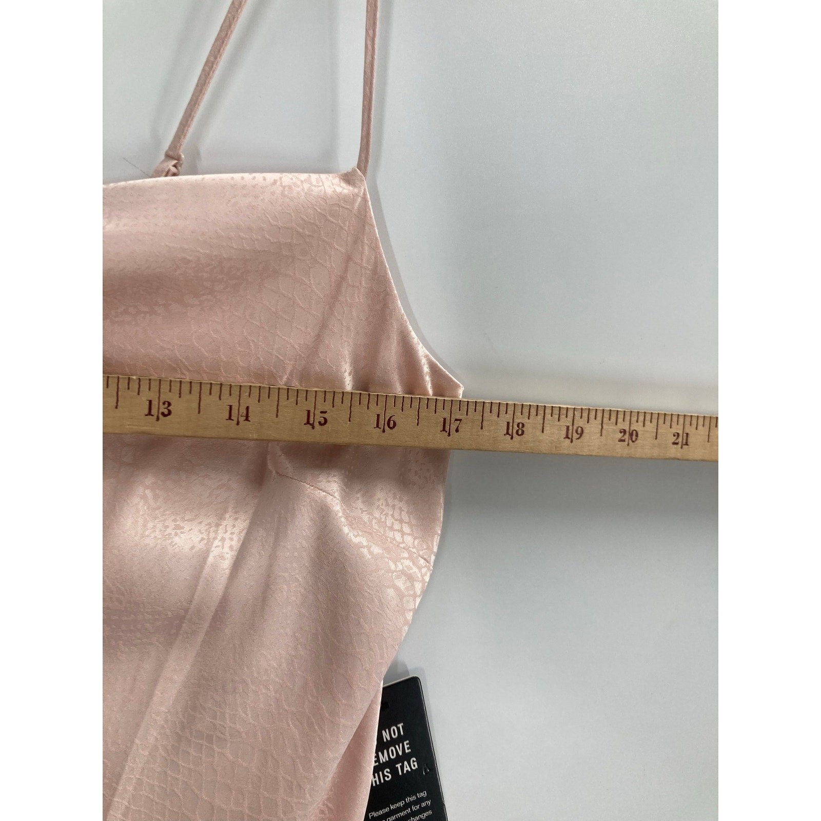 Express Satin Light Pink Reptiles Embossed Slip Dress MIDI Women’s Medium NEW