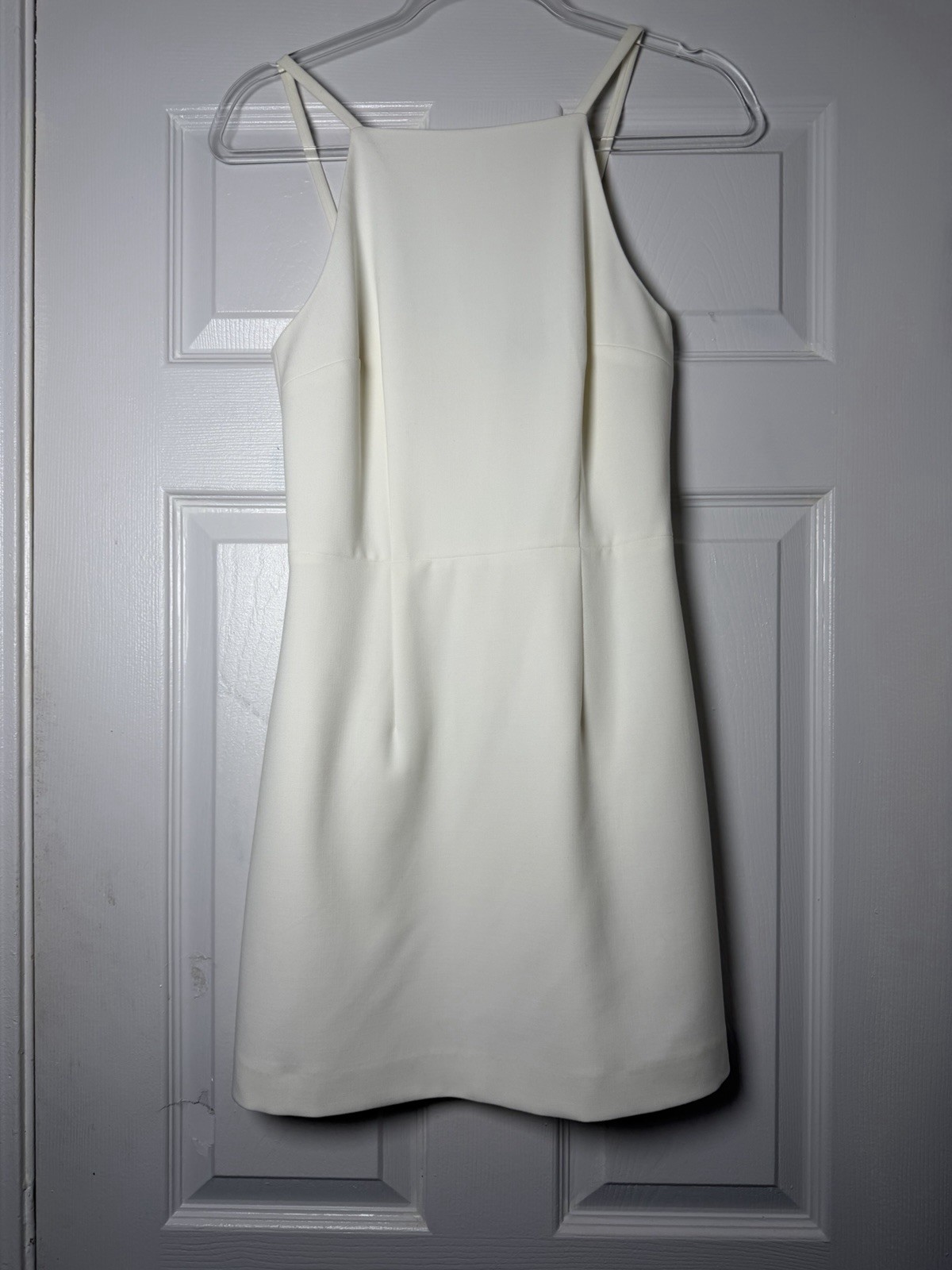 French Connection Ivory Sheath Mini Dress Cocktail Wedding Guest Size 2