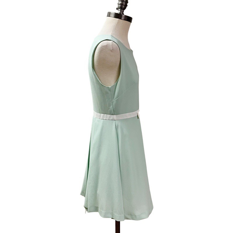 CIEL USA Spring Easter Skater Fit & Flare Dress Women Small Mint Green w/ Bow