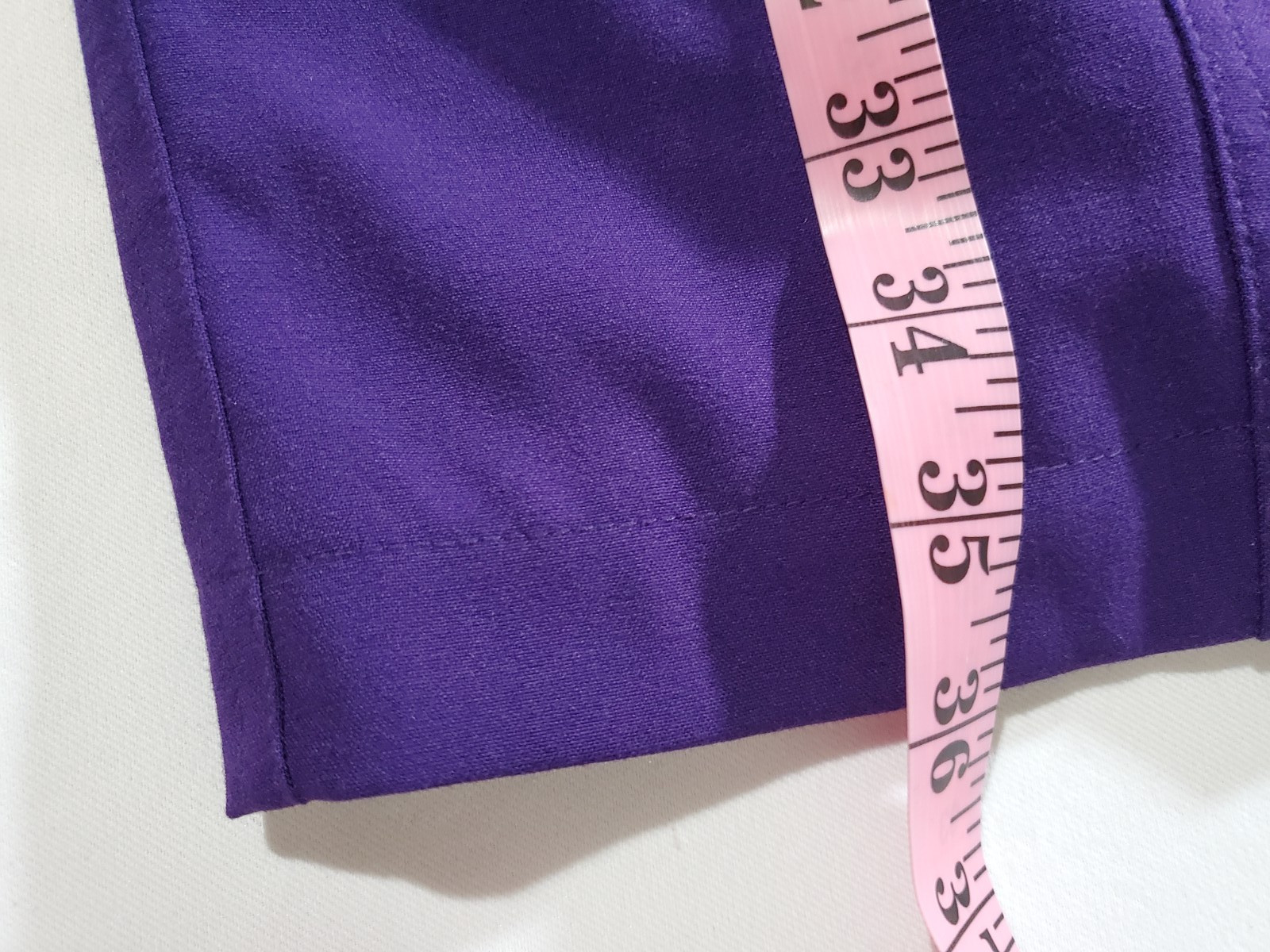 Calvin Klein Dress doubled breasted Size 6 Purple Belted Pockets Lined *FLAW