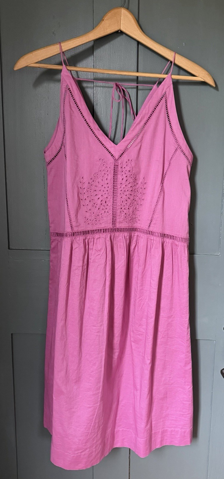 Loft Size Small Magenta Eyelet Sundress