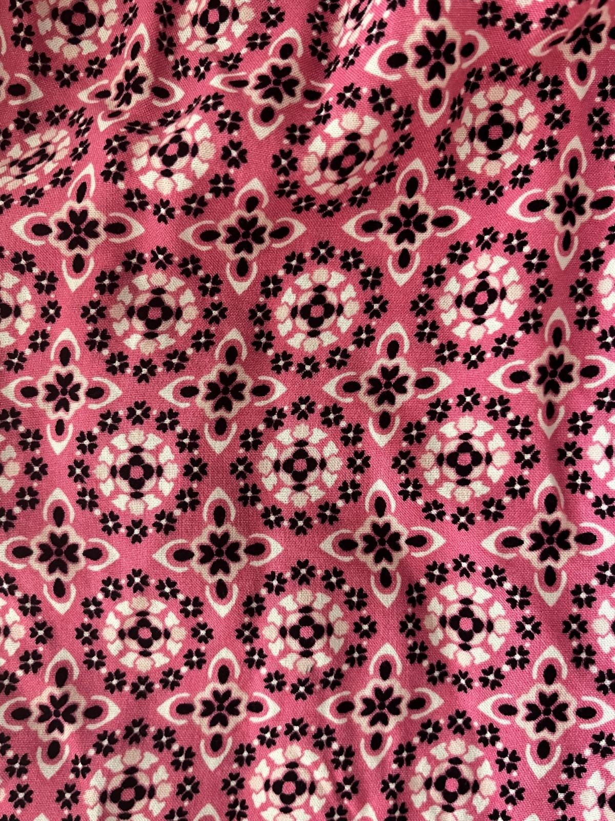 Pink SUN DRESS Croft & Barrow size Medium smocked bodice casual comfortable