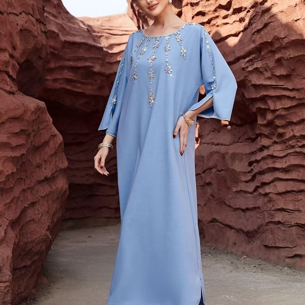 Women’s ethnic and diamond elegant temperament banquet dress