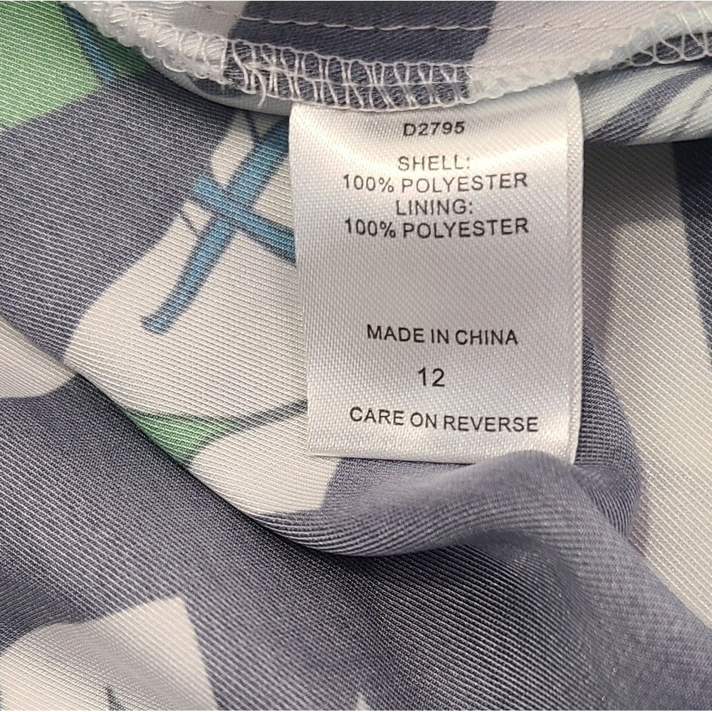 Alexia admor green white red multicolor floral off the shoulder dress size 12