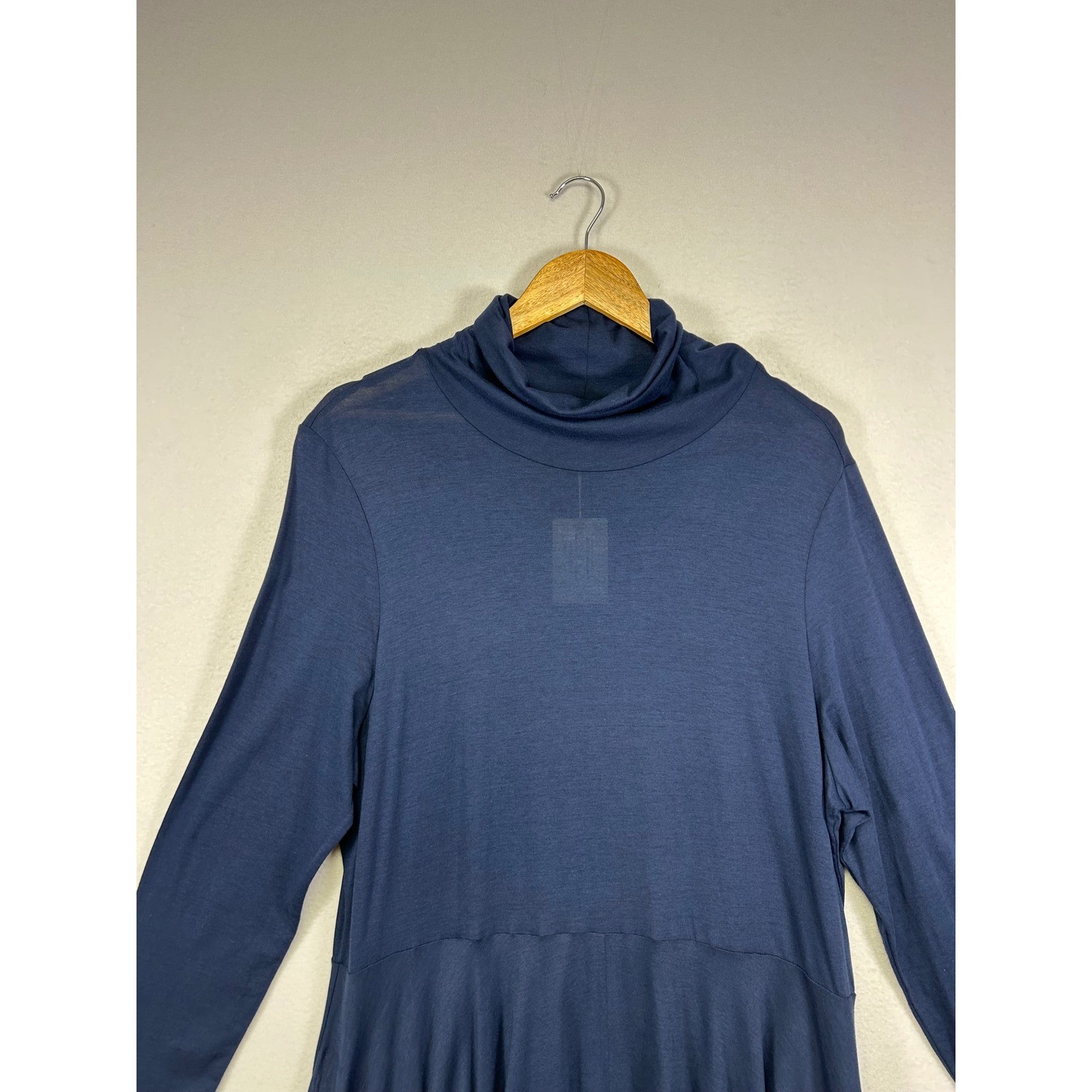 Quiet Luxury Peruvian Connection XXL Navy Ariana Dress Pima Cotton Midi NWT