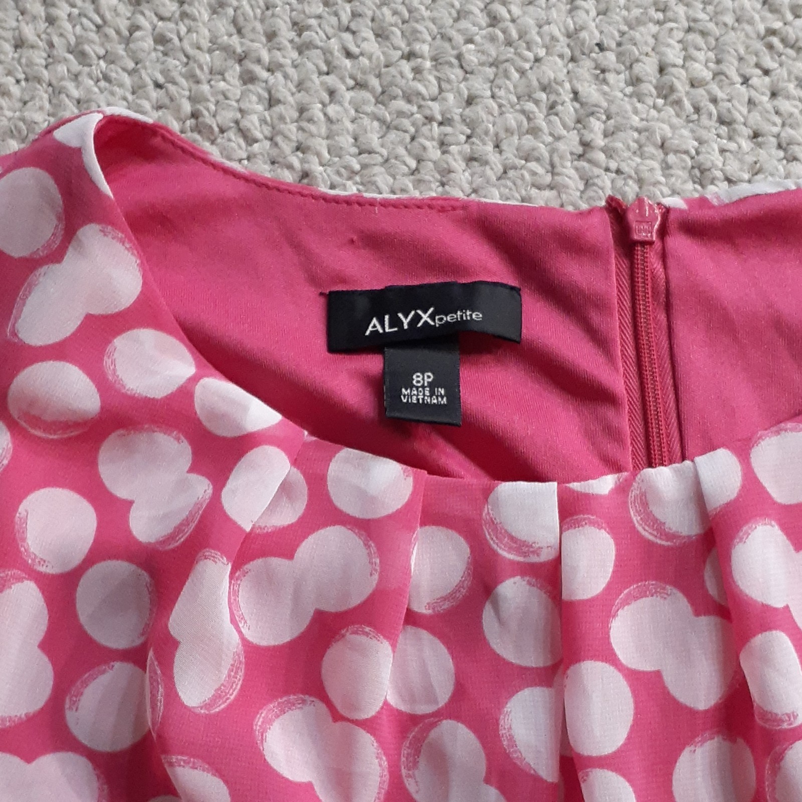 ALYX petite Bodycon Dress 8P Back Zipper Buckle Accent Waist