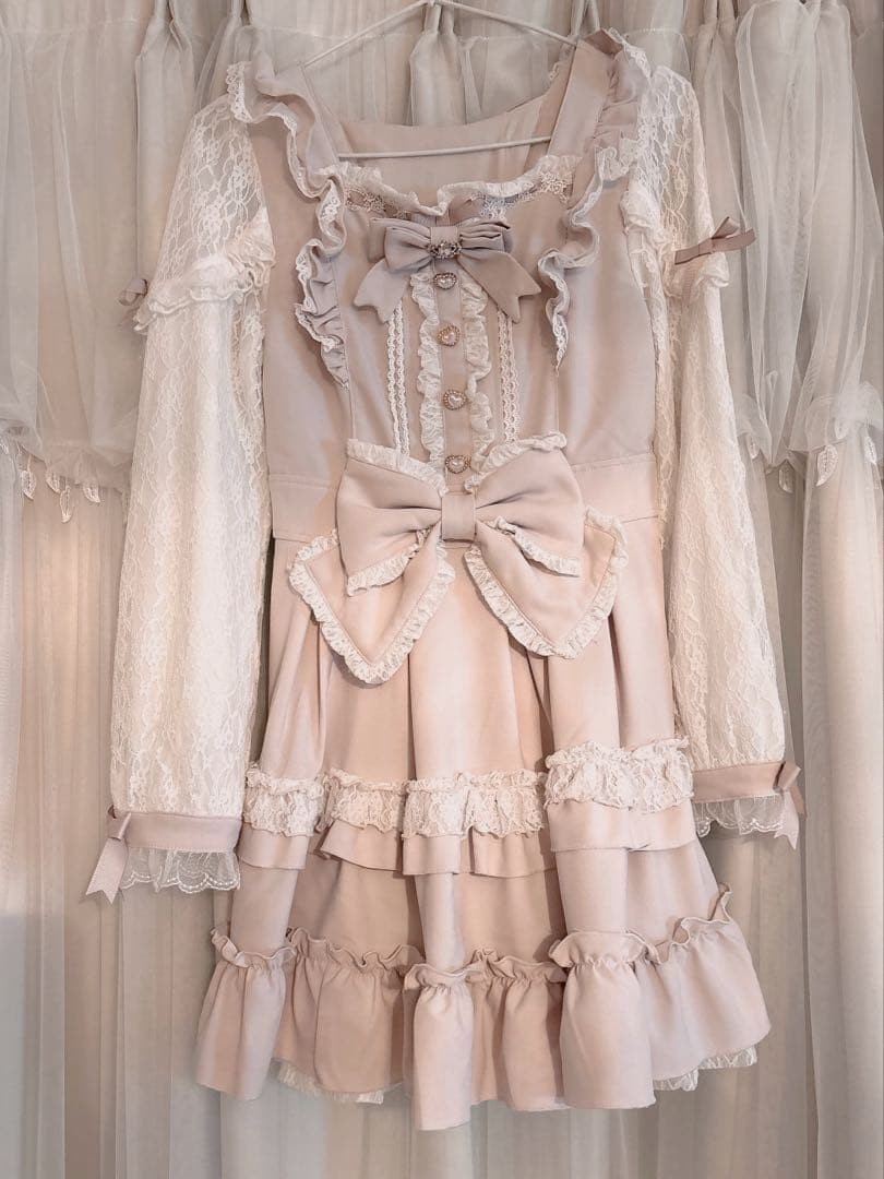 LIZ LISA Tiara Ribbon Tiered Dress 6143