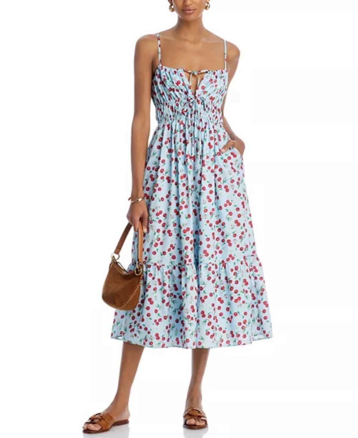 Aqua Cherry Dress
