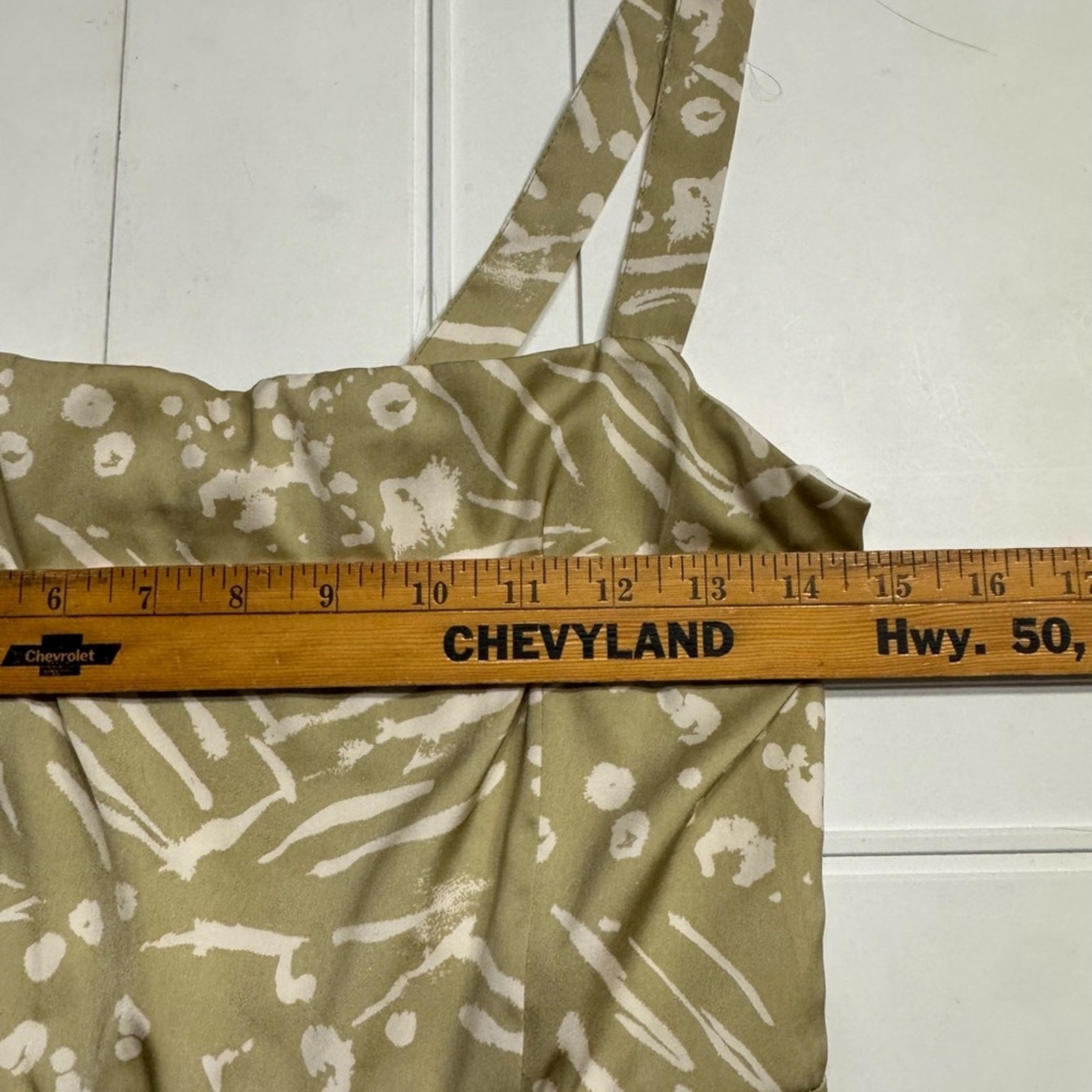Saltwater Luxe Beige Patterned Maxi Wrap Dress Size Medium M