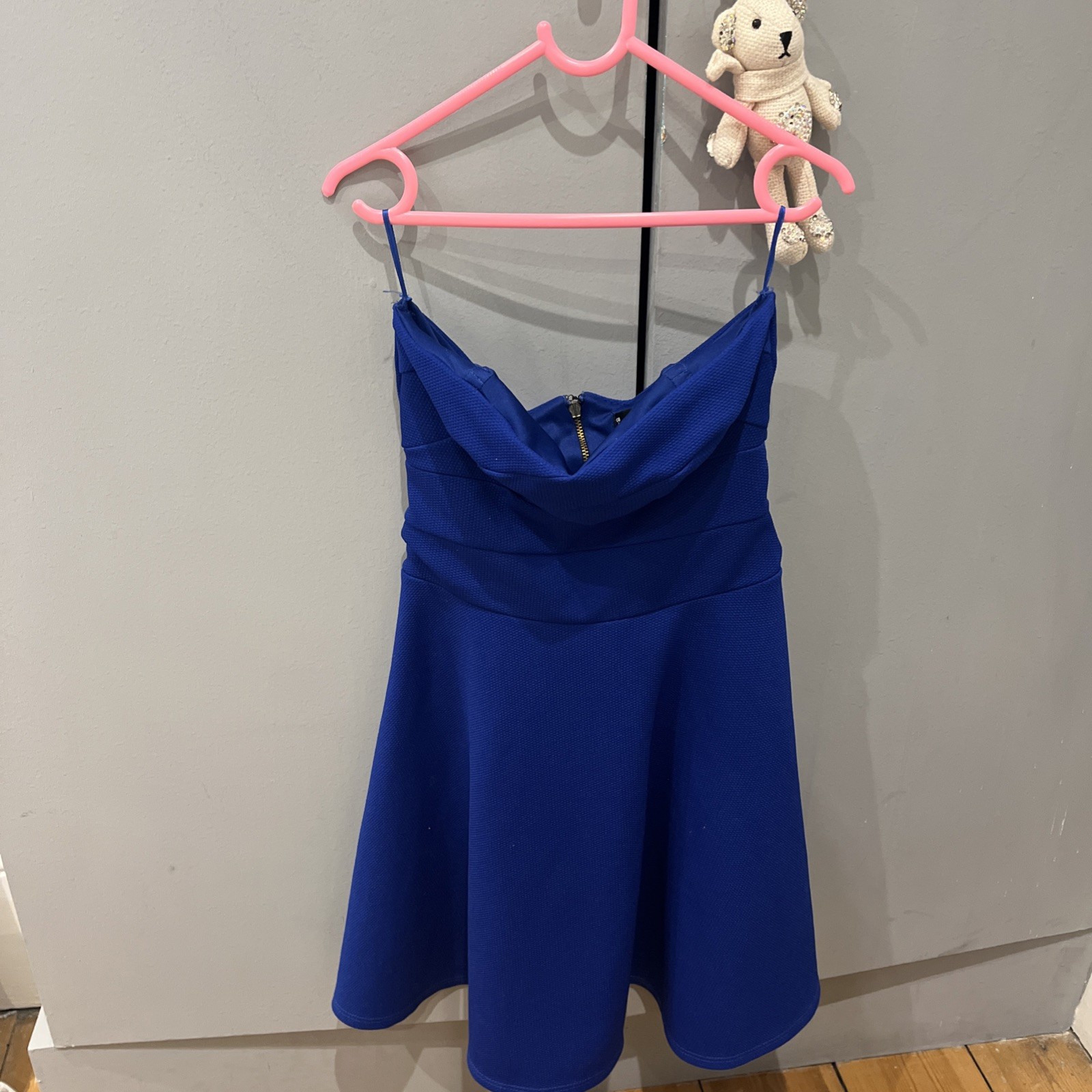, petite Miss Selfridge paisley blue, slip dress, size 6