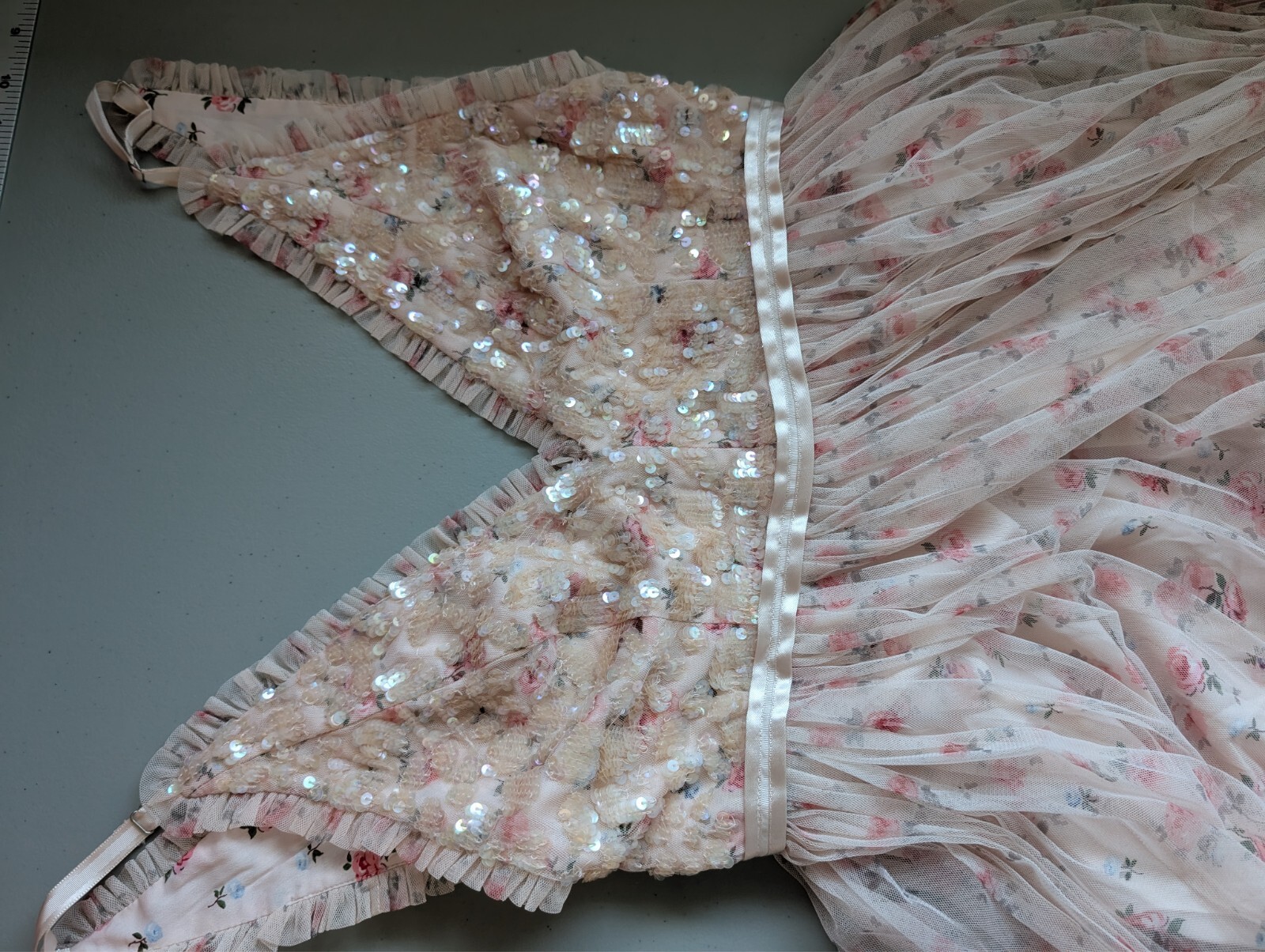 NWT Needle & Thread Bijou Aurelia Bodice Cami Gown Size US6 Embellished #1D453