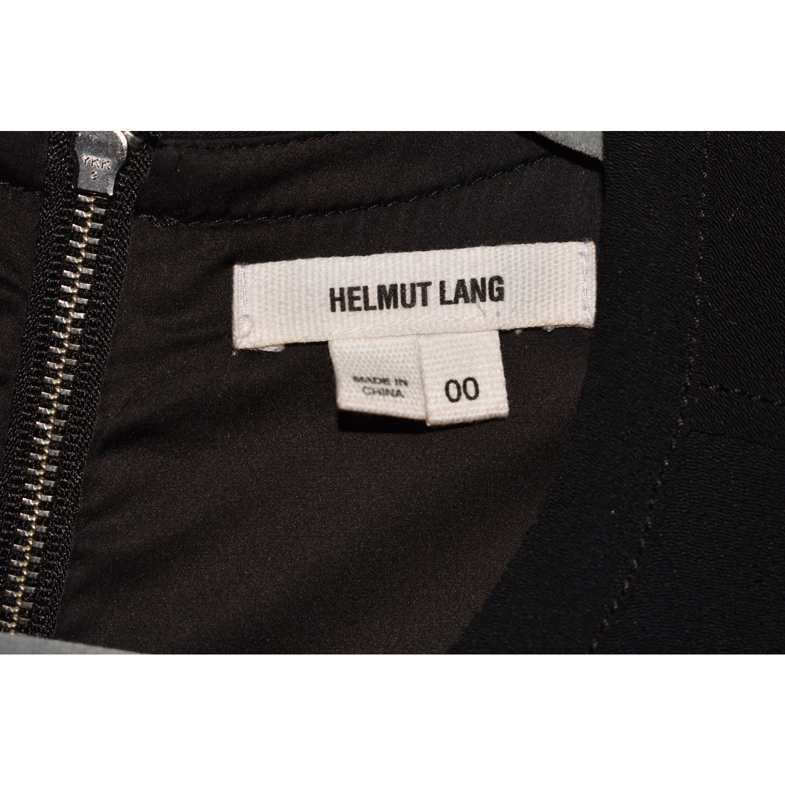 HELMUT LANG $395 Blaze Layered High Low Hem Dress Black Size 00