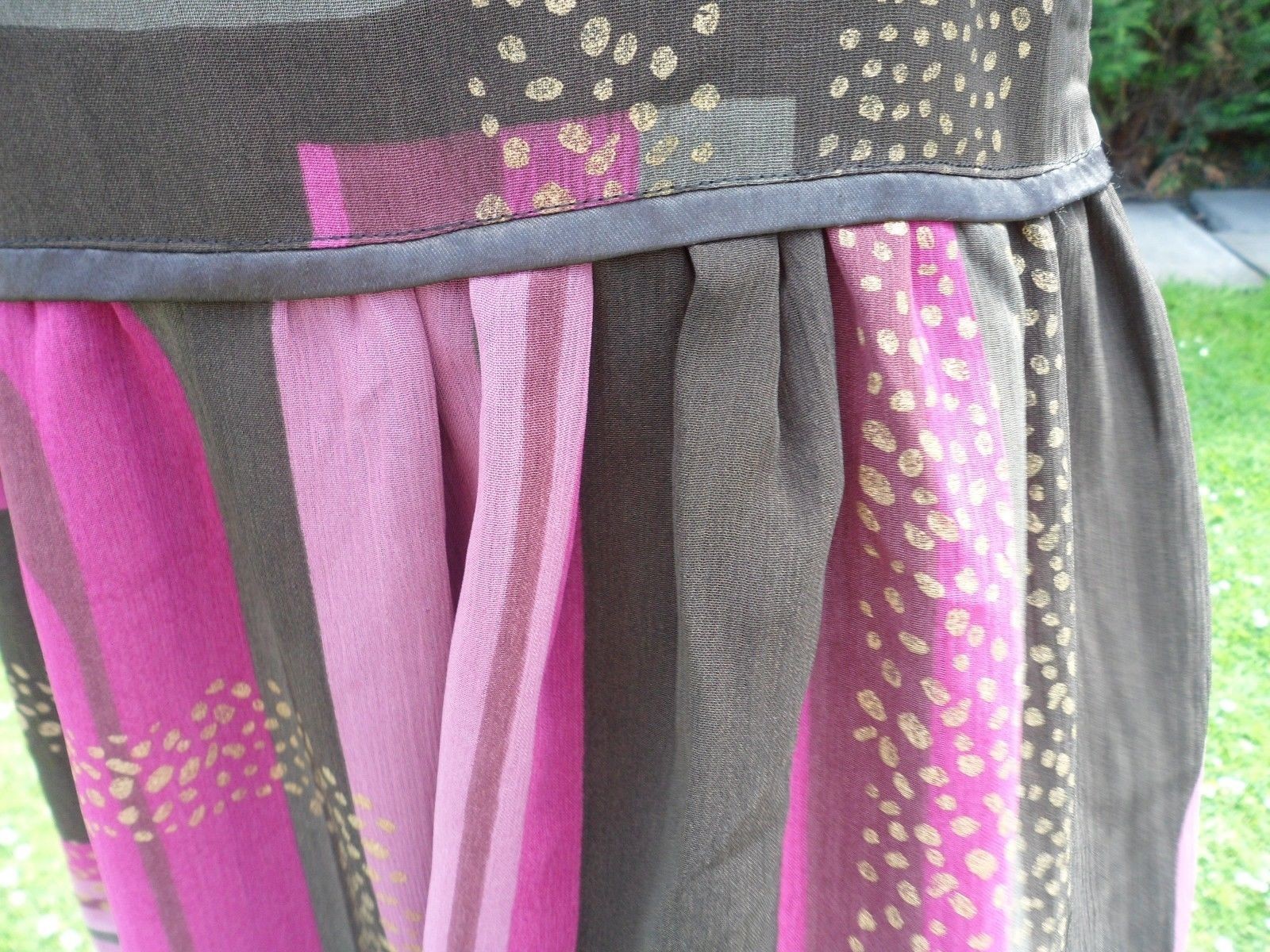Principles Pink Multi And Black Strappy Maxi Dress Size 10 Holiday Wedding BNWOT