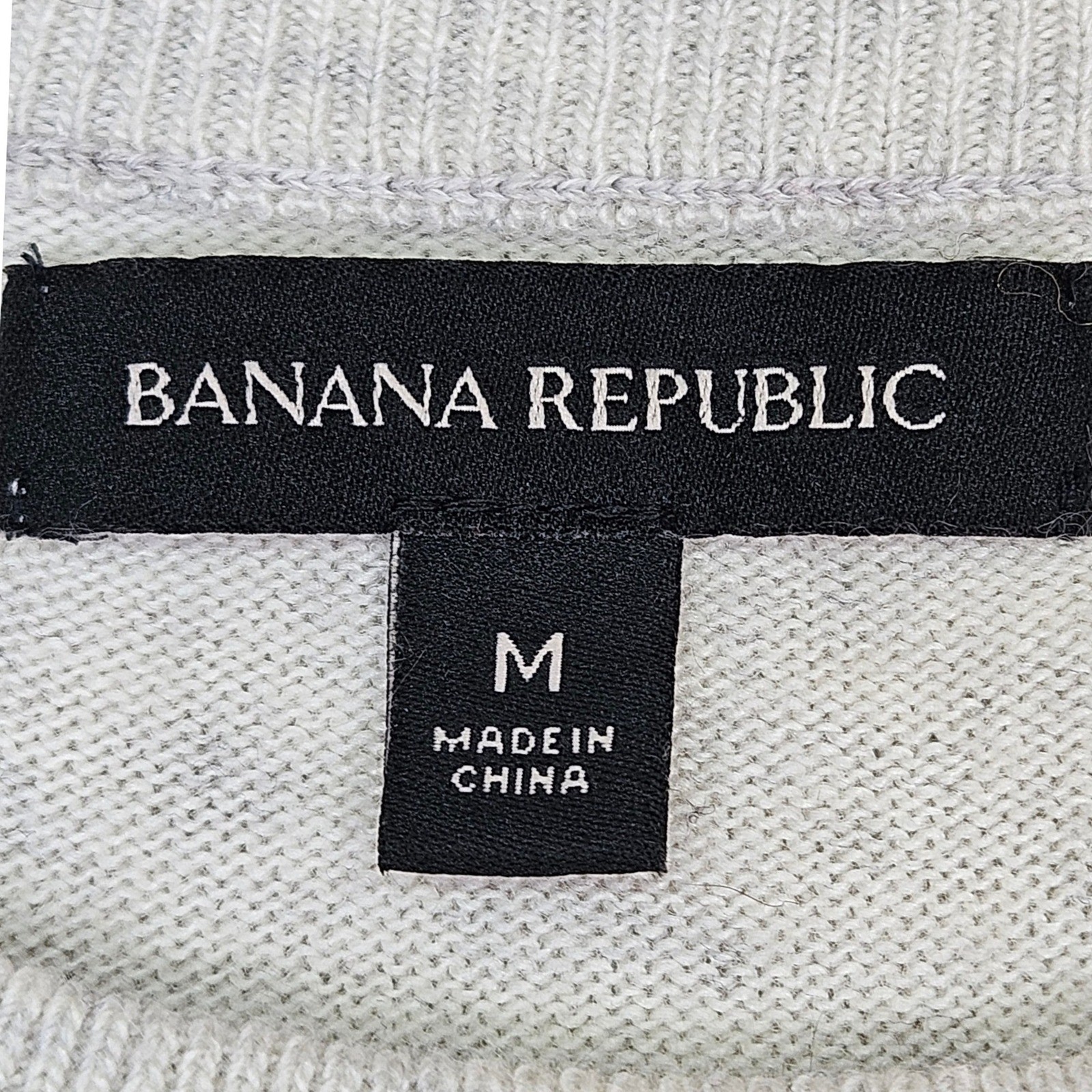 Banana Republic Gray Ribbed Bell Sleeve Merino Wool/Cashmere Blend Dress Size M