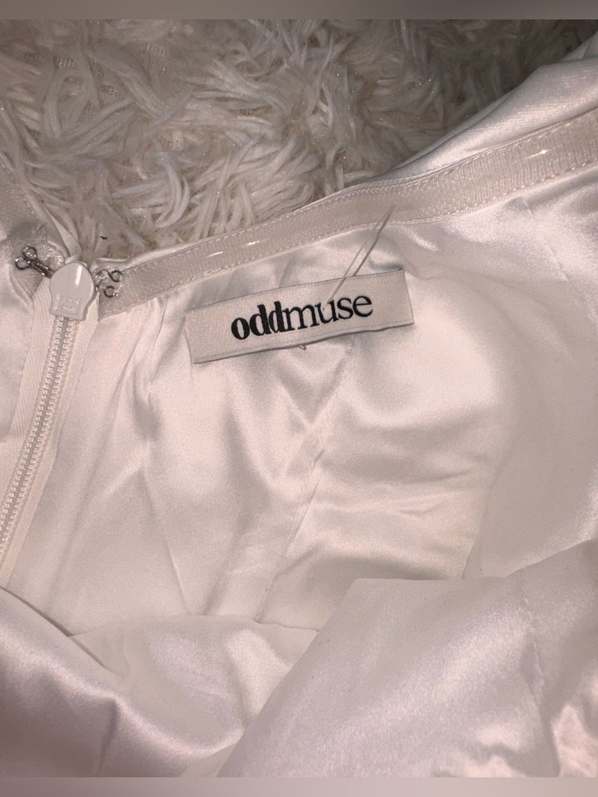 NEW Odd Muse The Ultimate Muse Bow long sleeves white Minidress Sz XS