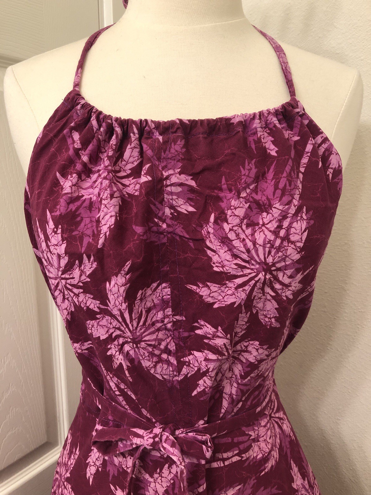 The Pottery Tree 70s 80s Made In Hawaii Wrap Dress Palm Tree Pattern Size Medium