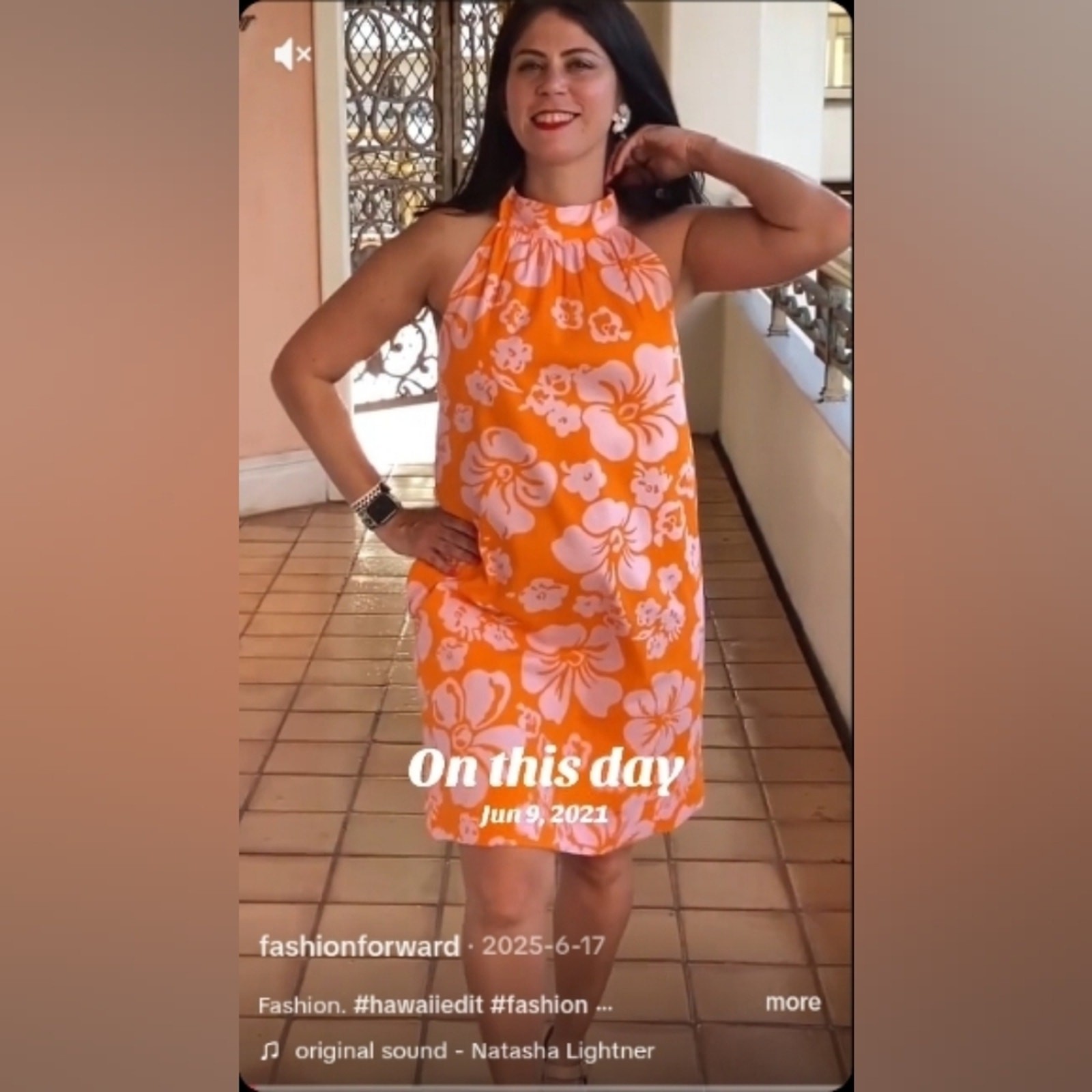 NEW J. Crew Hawaiian Halter Tie Neck Hibiscus Dress 6 Orange Resort Coastal