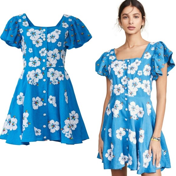 All Things Mochi Kay Dress in blue
