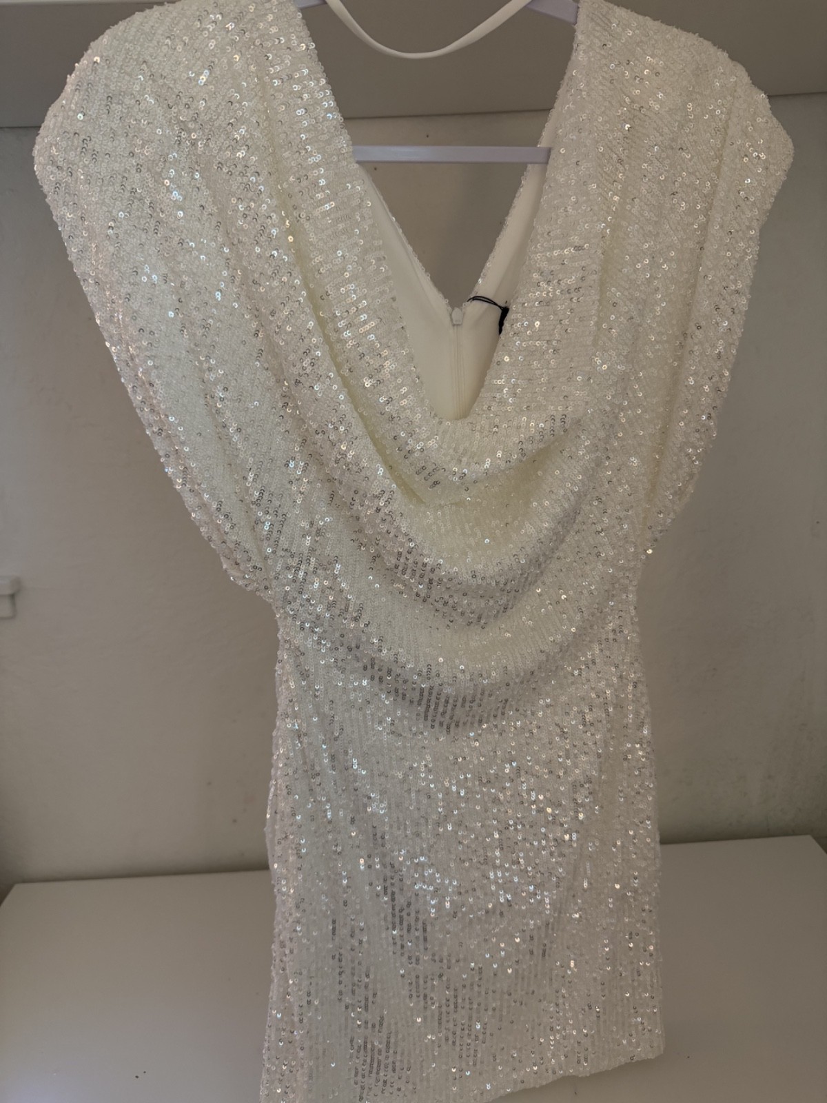 Zara Sequin midi dress Size s