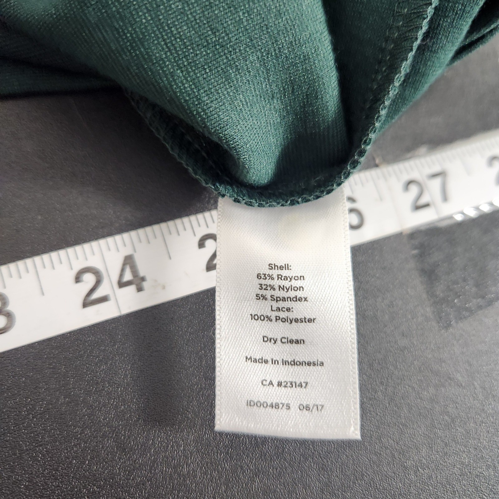 Talbots Womens Green Lace Cuff V-Neck Sheath Dress Size 14 Ponte Knit Holiday