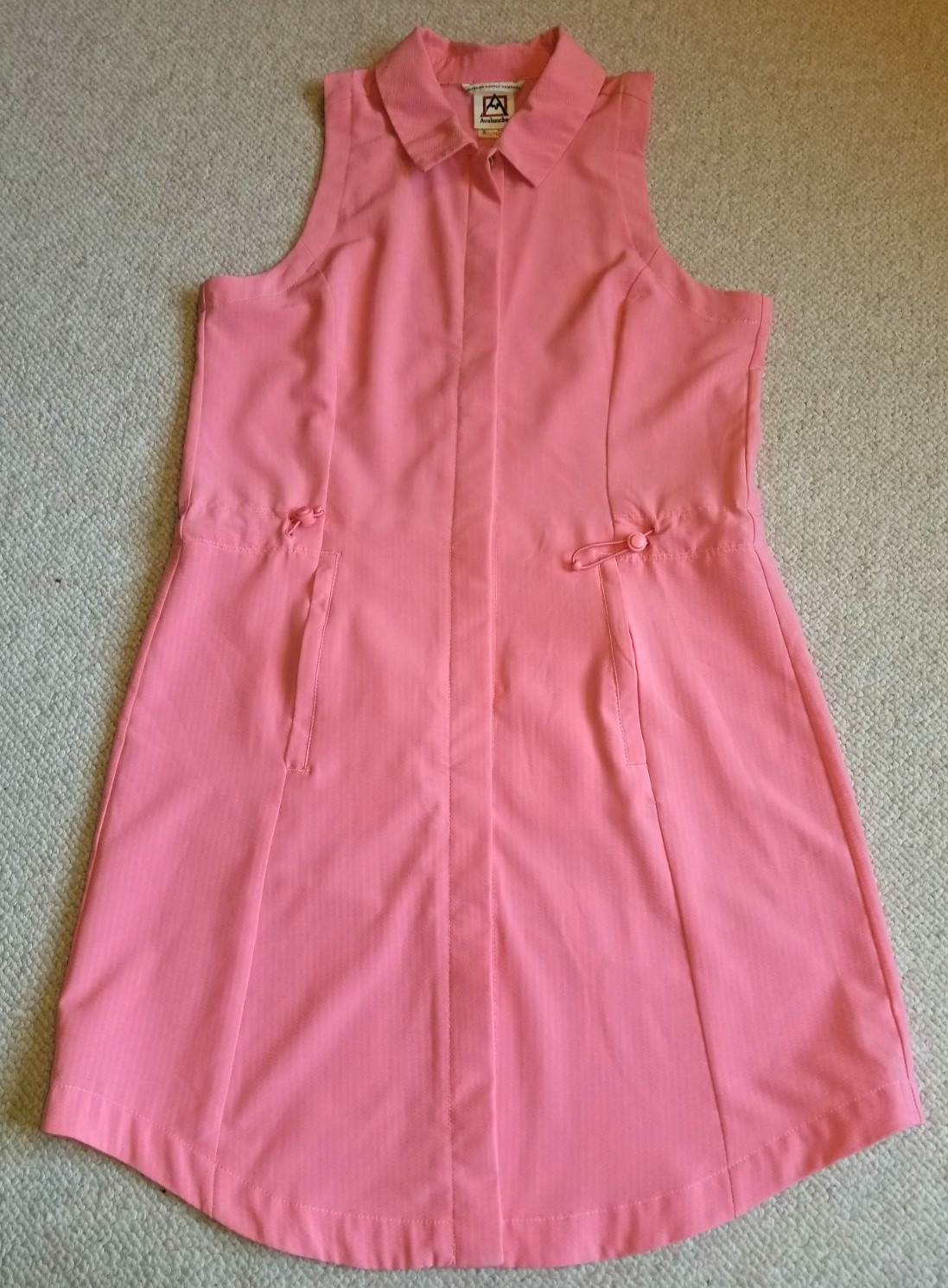 Womens Dress-AVALANCHE-‘Peach Blossom’ ‘Textured Stretch Woven’ Hiking active-S