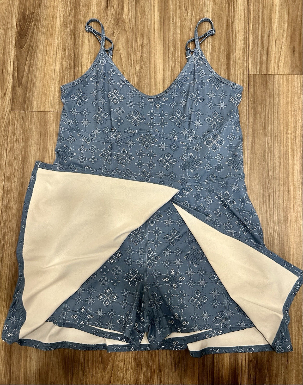 Joy Lab Blue Bandana Paisley Print Active Dress Size Large