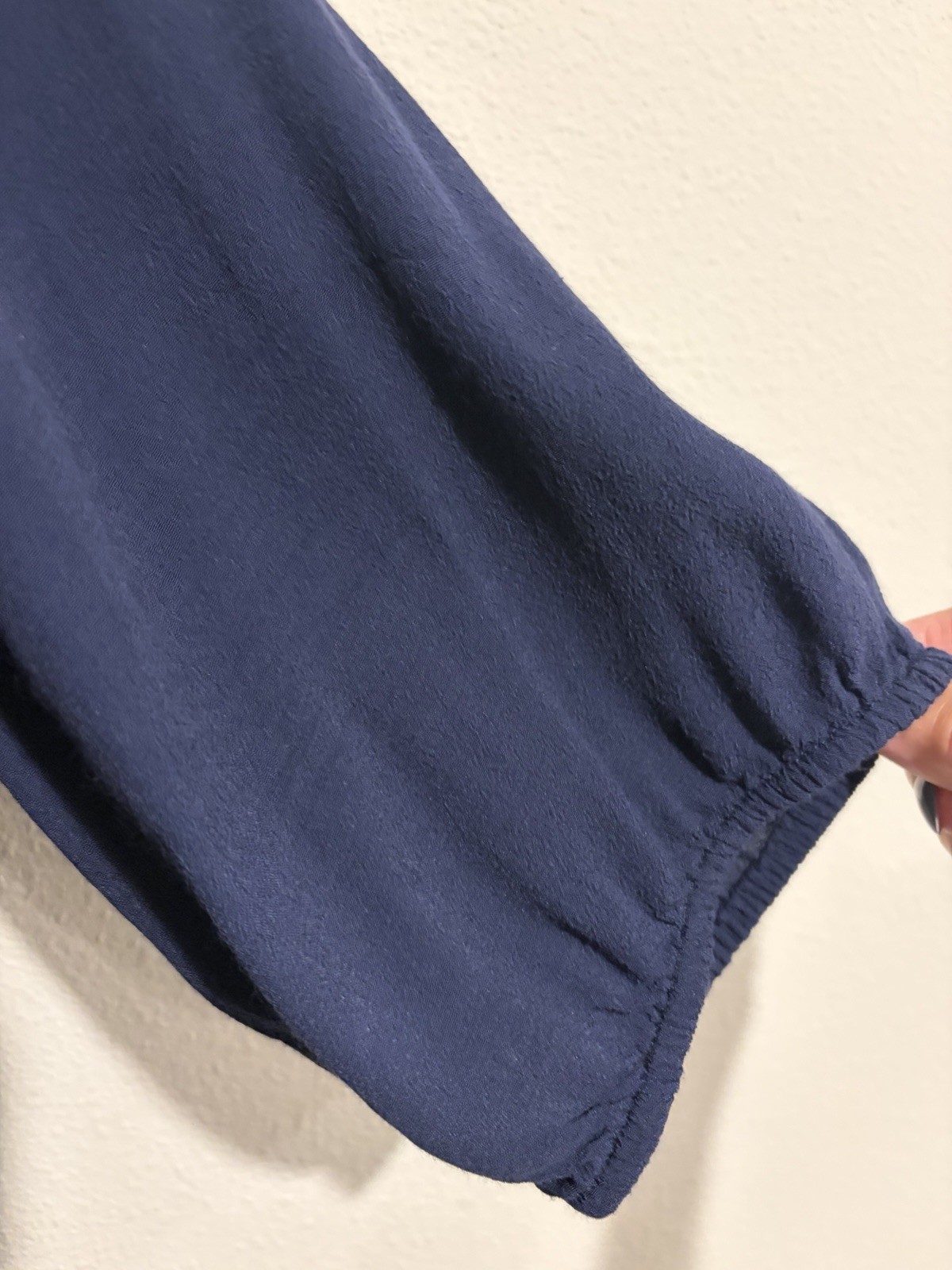GAP Navy Maxi Dress~M~Button Front Rayon Crepe Tie Waist Versatile Office Party