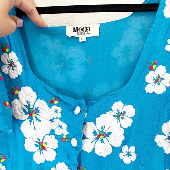 All Things Mochi Kay Dress in blue