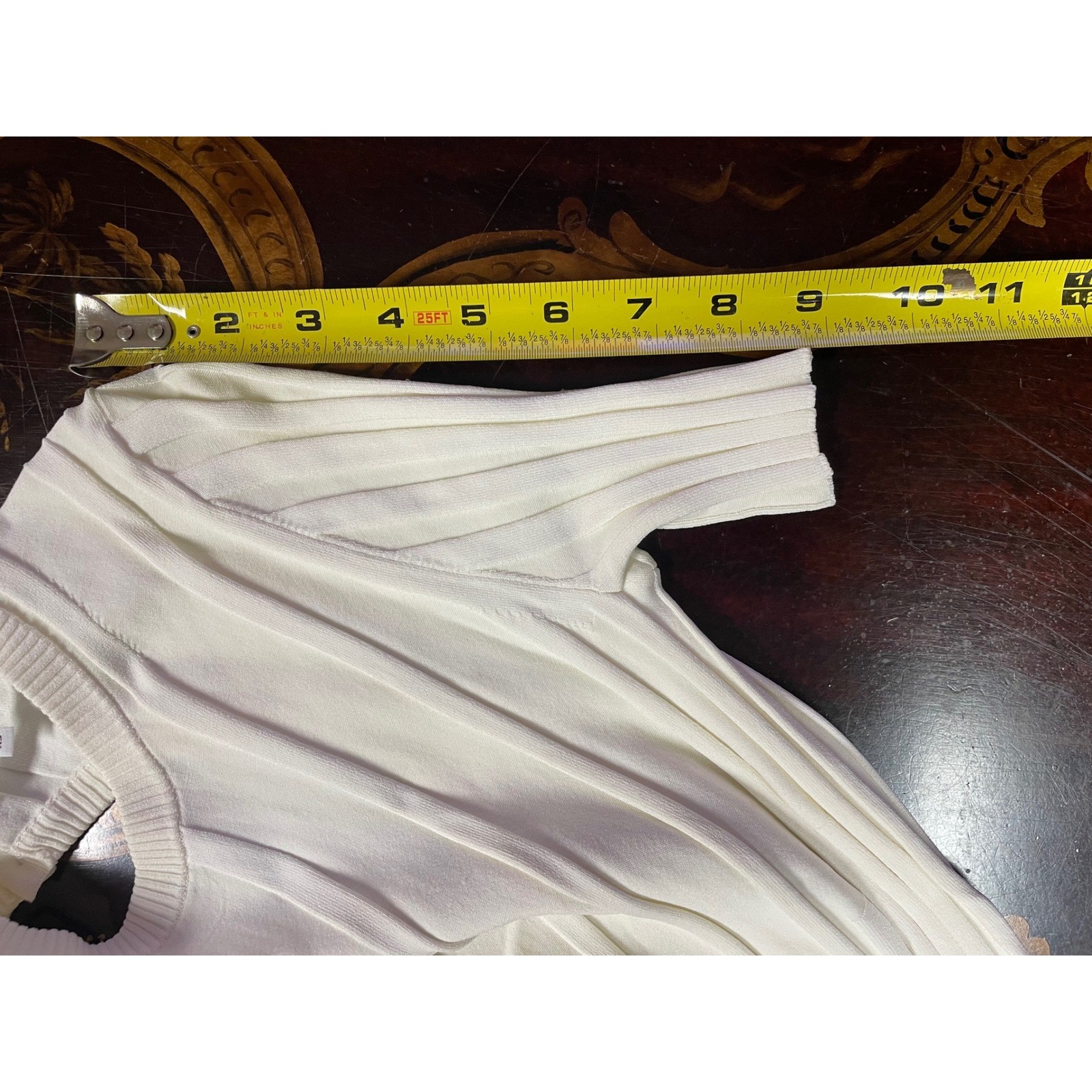 Helmut Lang White Ribbed Knit Keyhole Bodycon Midi Dress Baddie Minimalist XS