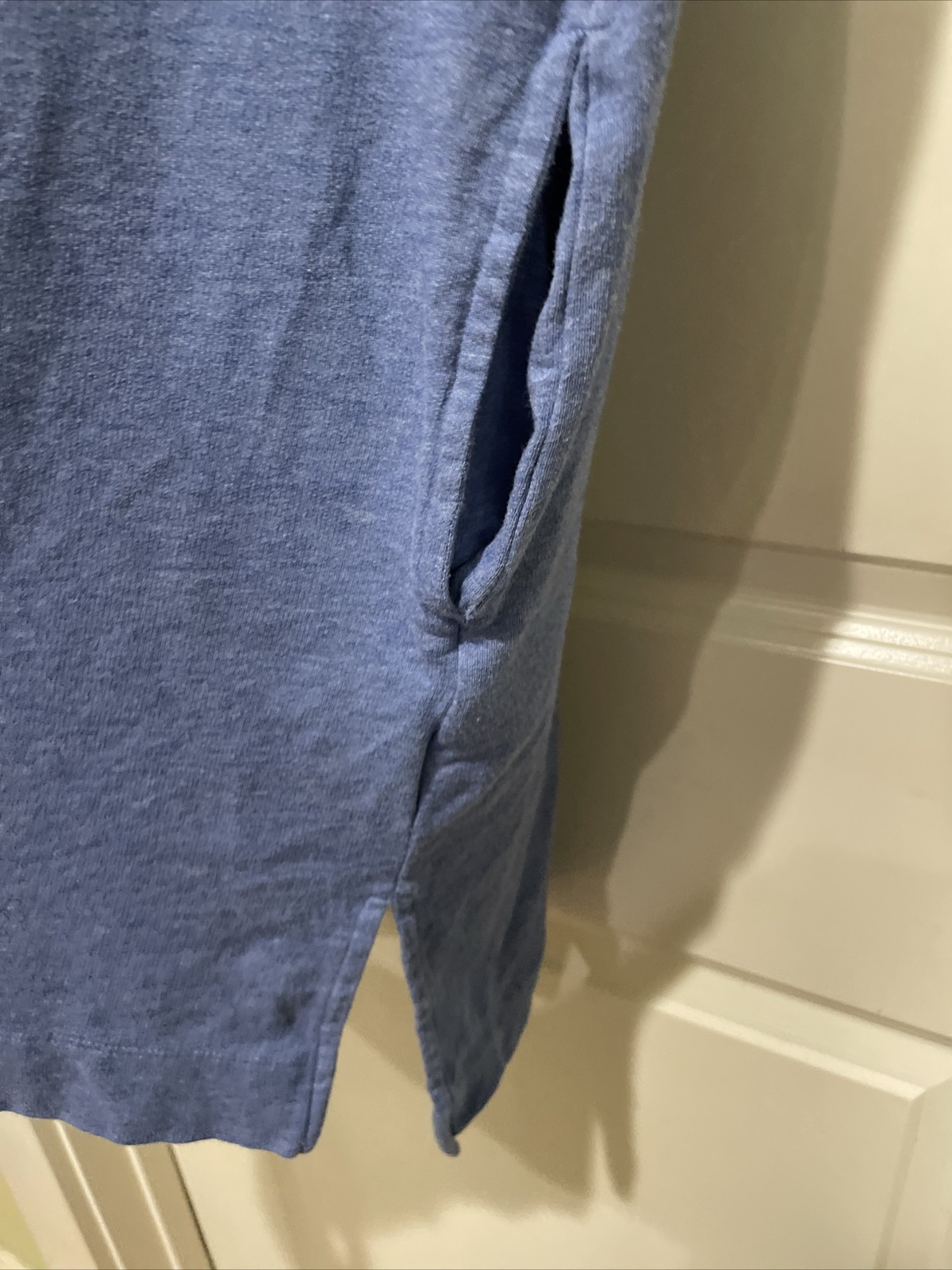 Polo Ralph Lauren Big Pony Pockets Blue Tee Shirt Lounge Shift Dress Small