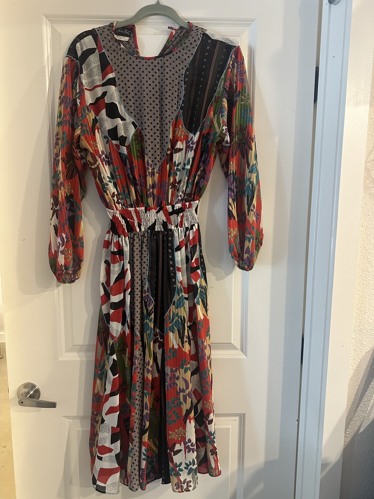Vintage DIANE FREIS Floral Maxi Dress size Small