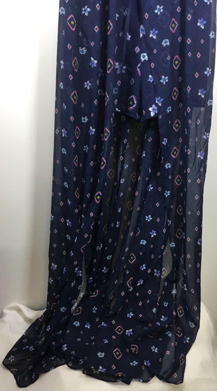 No Boundaries High Low Summer Maxi Floral Size L (11-13) Romper Sun Dress