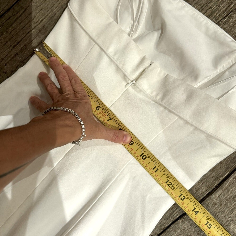 Nicholas Adiba Strapless Midi Dress in White. NWT. Size 2. Retail- $545