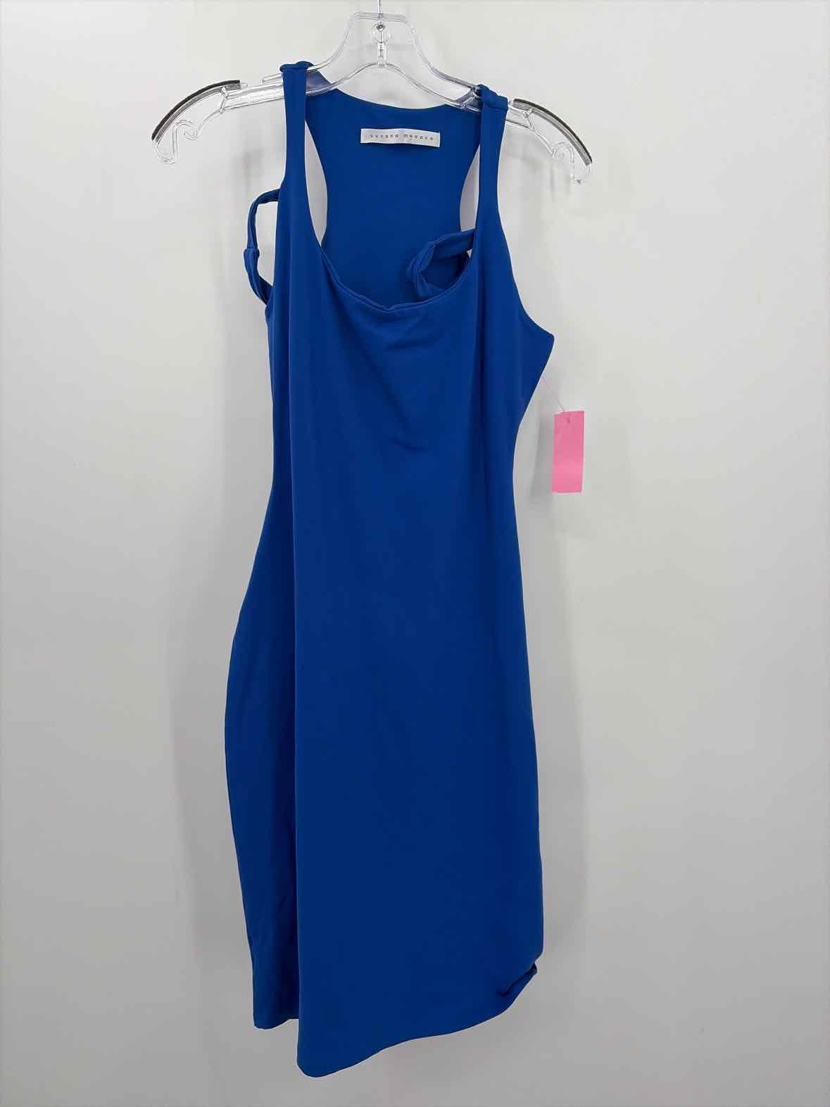 Pre-Owned Susana Monaco Blue Size Small Knee Length Sleeveless Dress