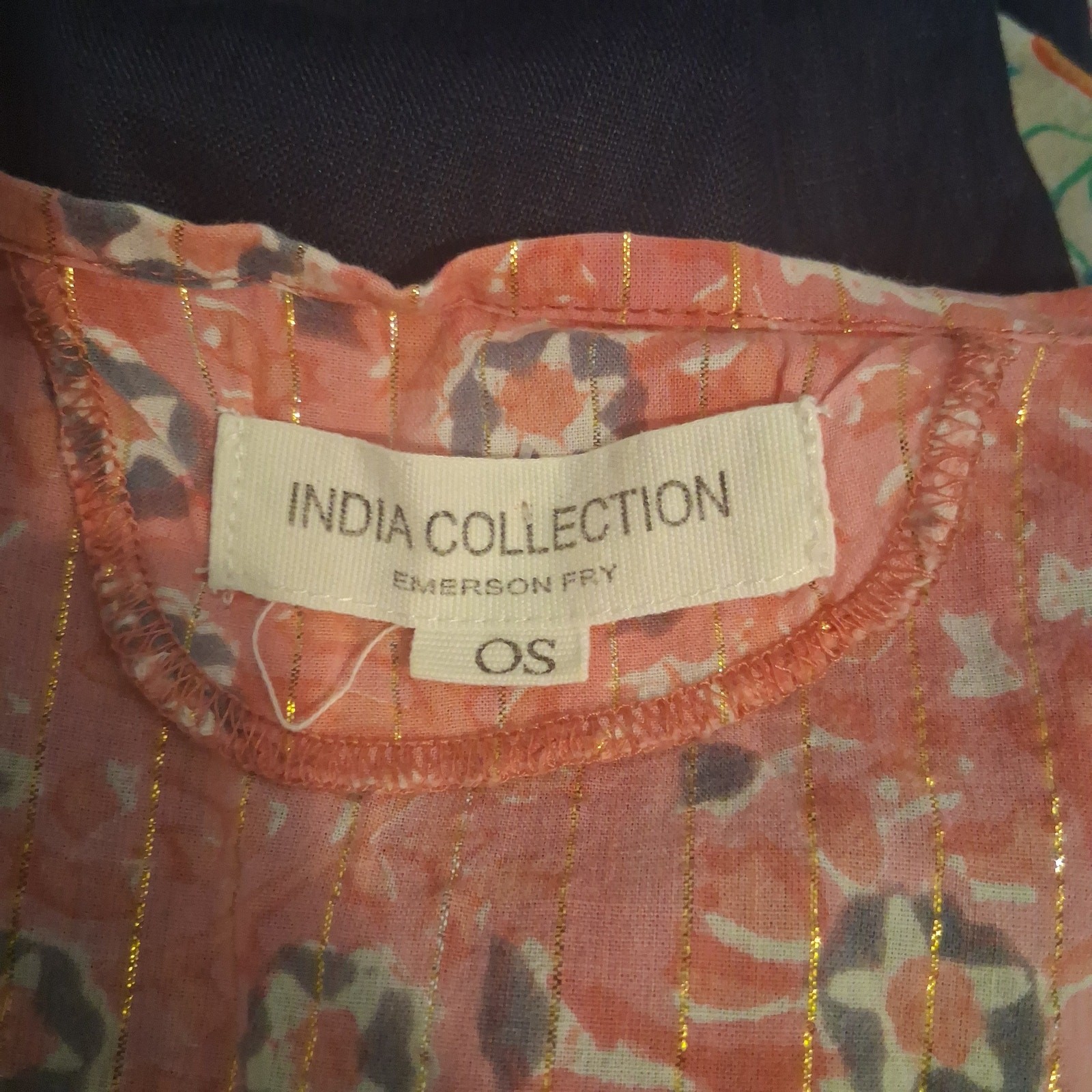 Emerson Fry India Collection Caftan dress womens one size Francina Rose pink
