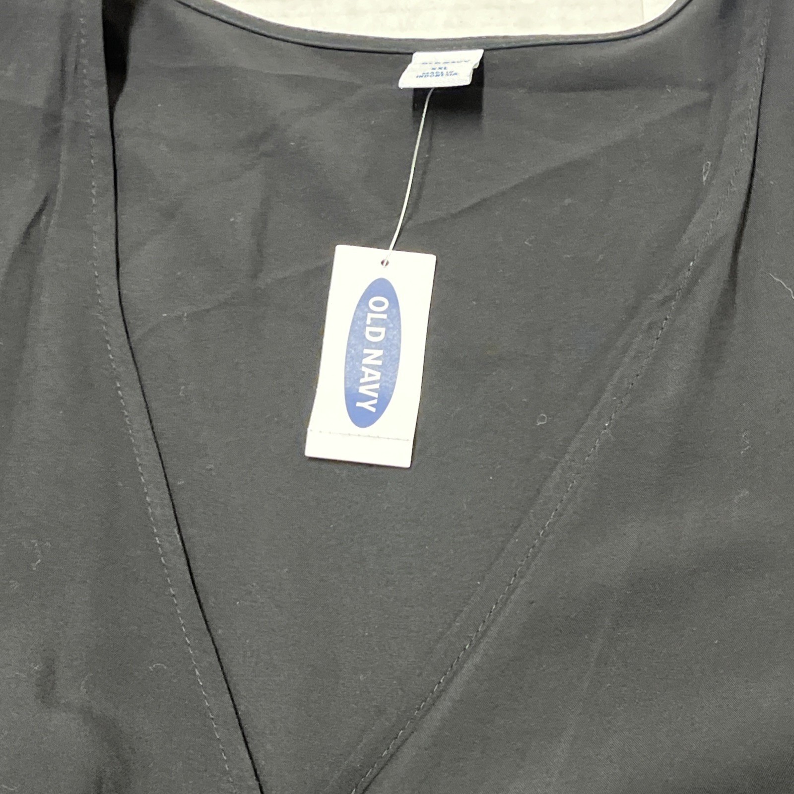 Old Navy Dress Womens XL Black Wrap Midi Lightweight Classic Minimalist Party