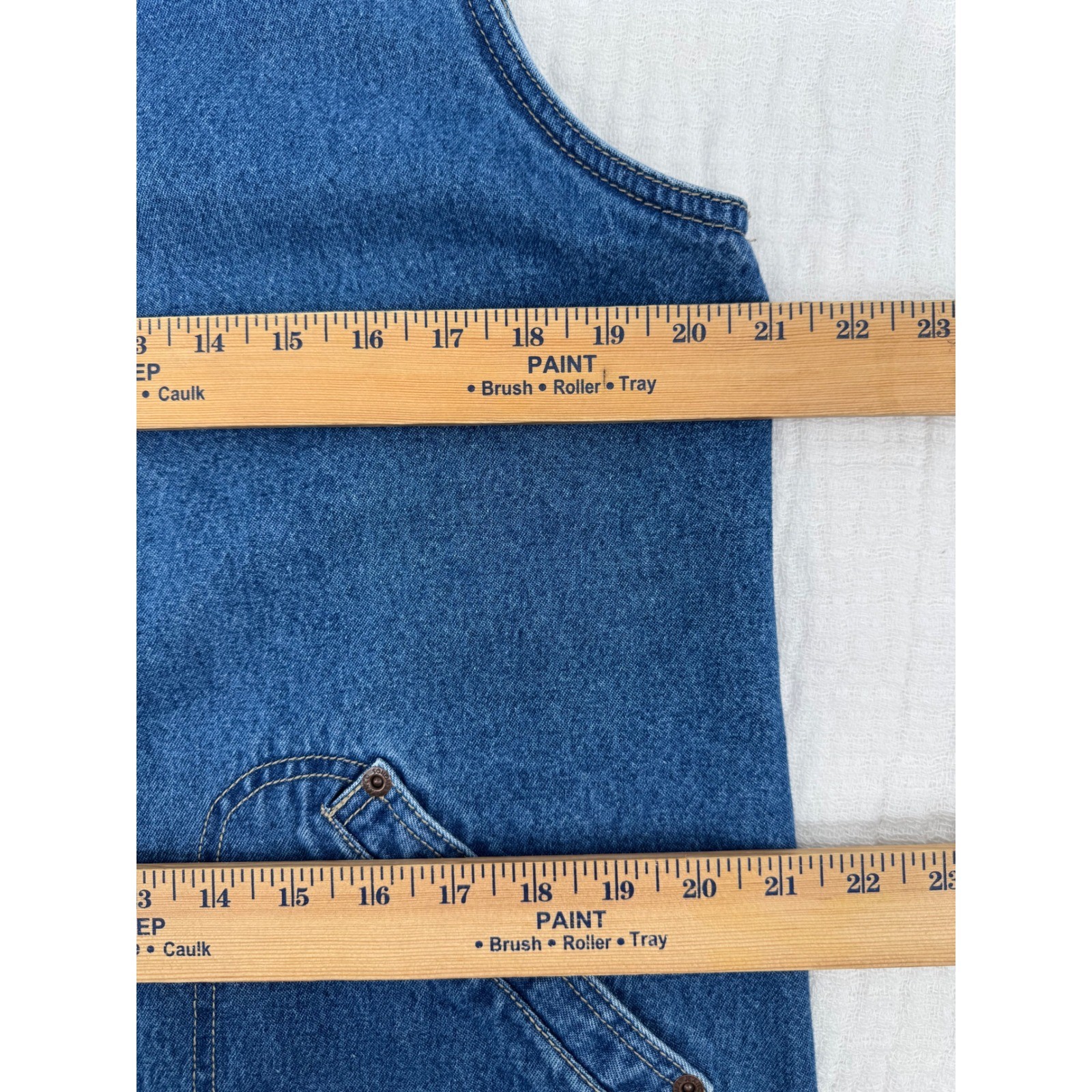 Sonoma Jean Co Denim Button Front Maxi Jumper Dress Size Large Blue Country